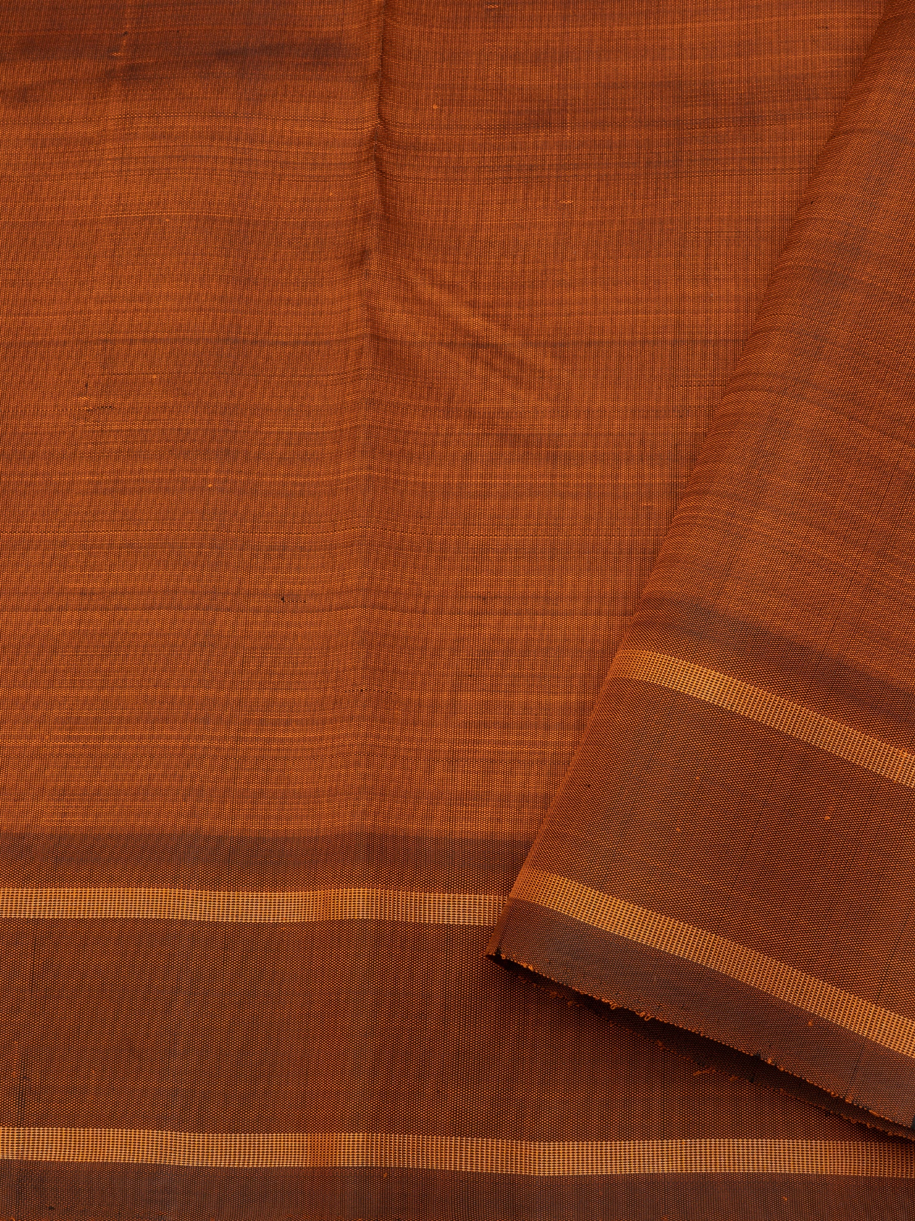 Yellow and rustic kattam /Kanjipuram Silk Saree CLSA348