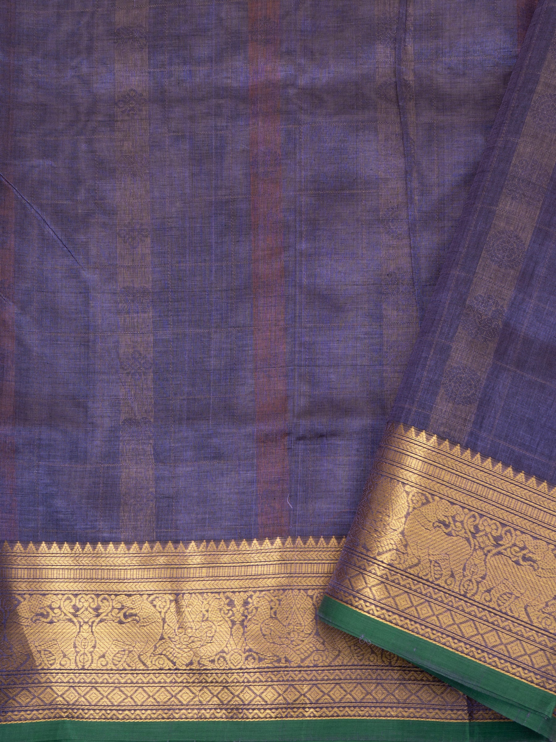 Lavender kattam multi butta / Silk Cotton Saree CLSA6649