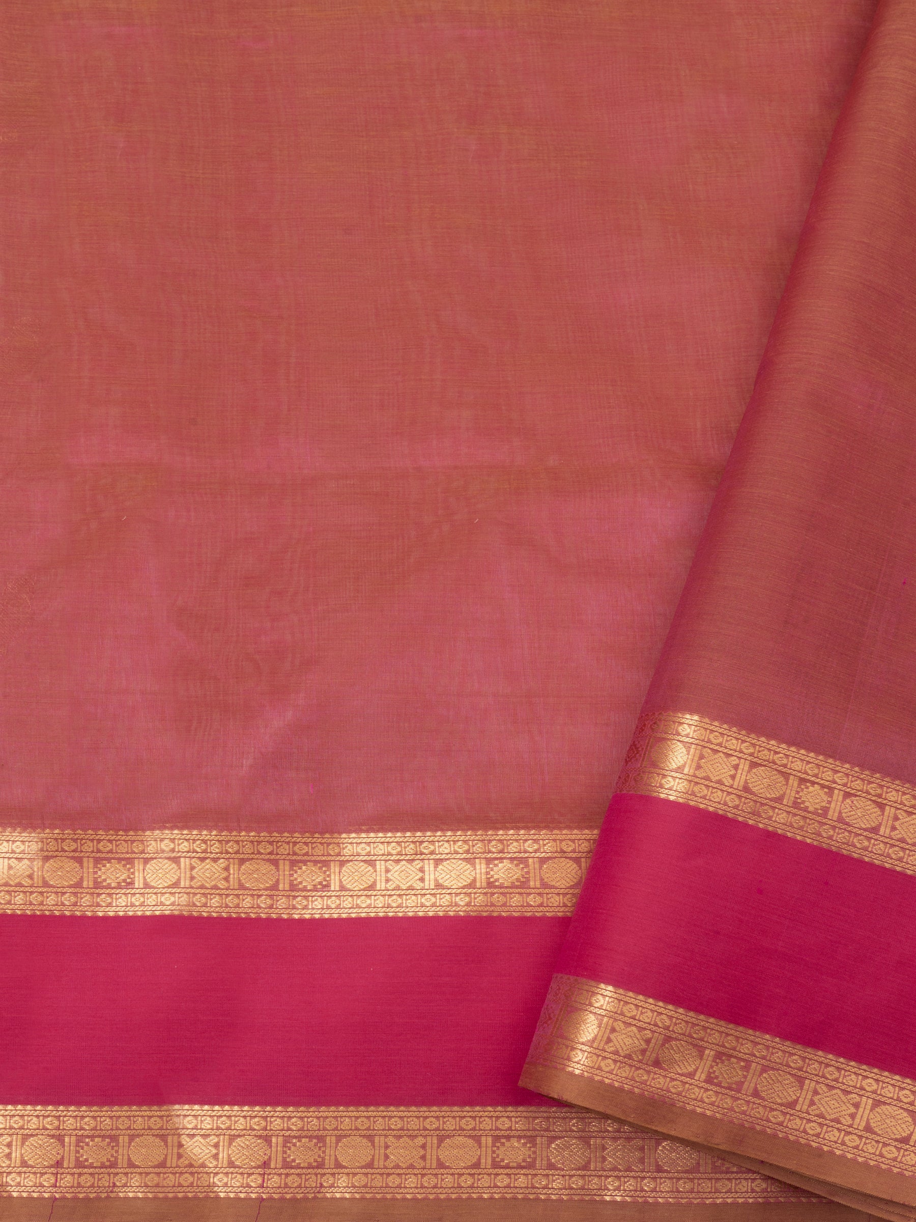 Onion pink killi butta/ Silk Cotton Saree CLSA5217