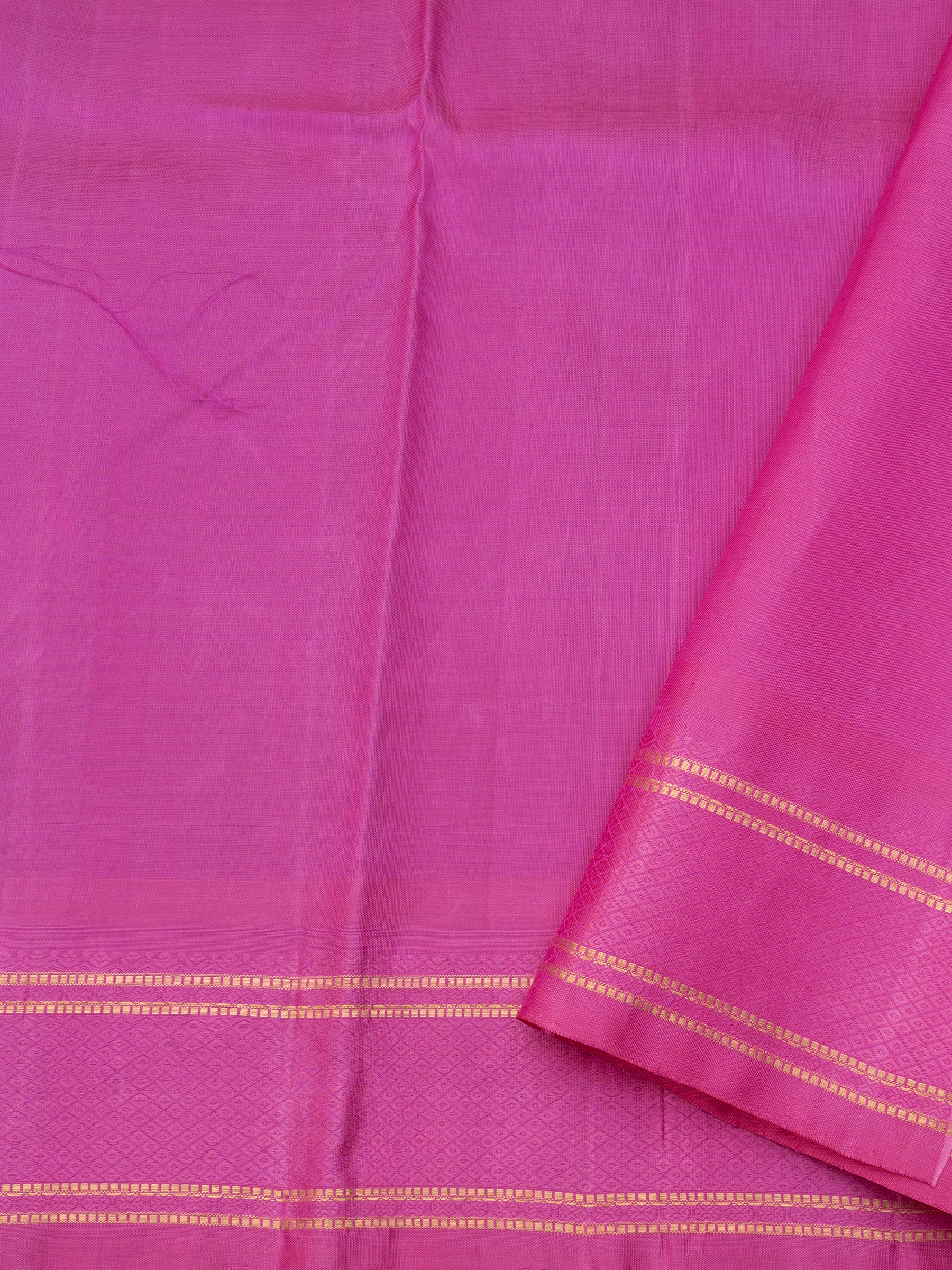 Black and pink thread work/ Kanjipuram Silk Saree CLSA528