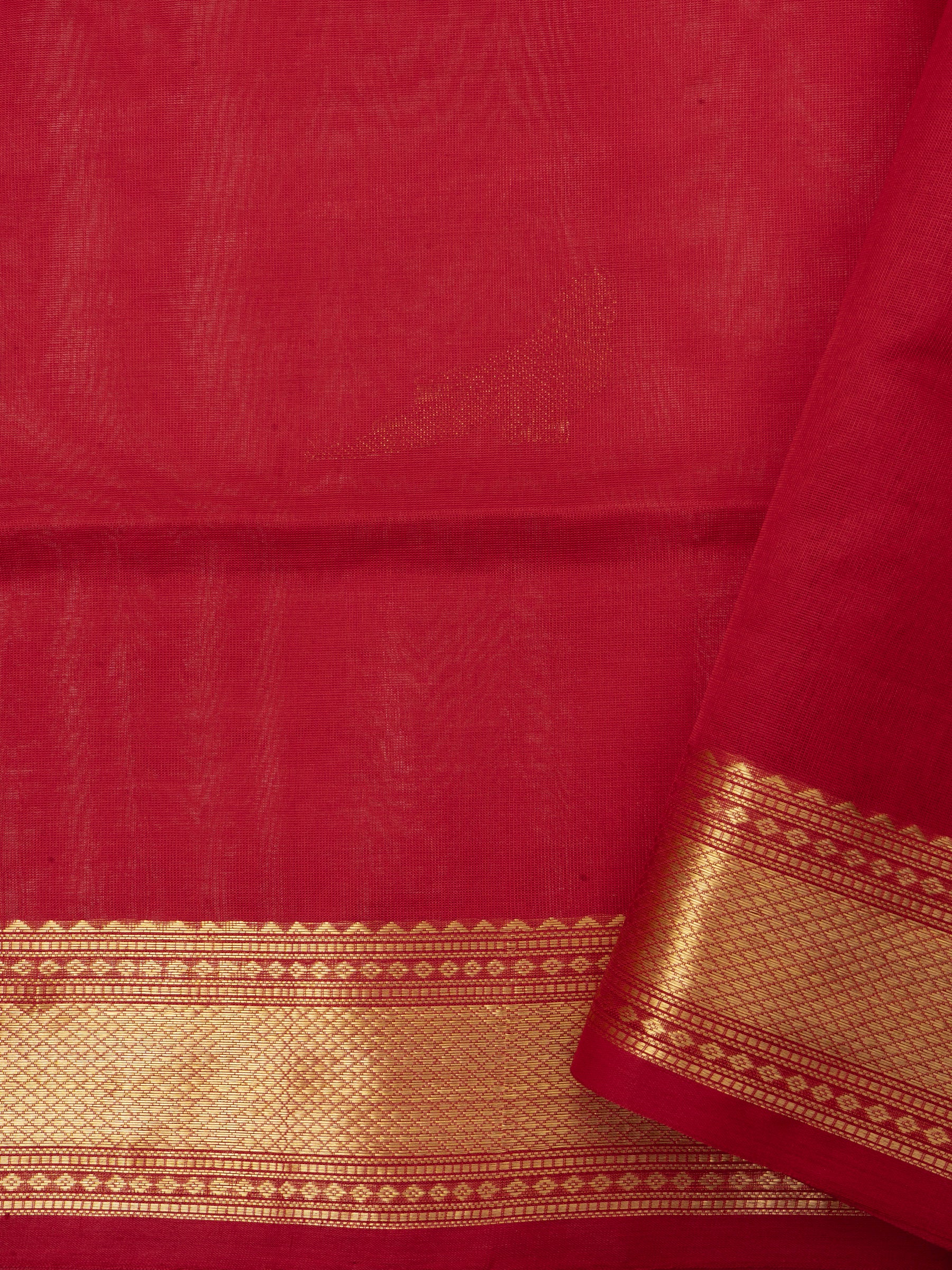Red Kili butta Silk Cotton Saree CLSA6386