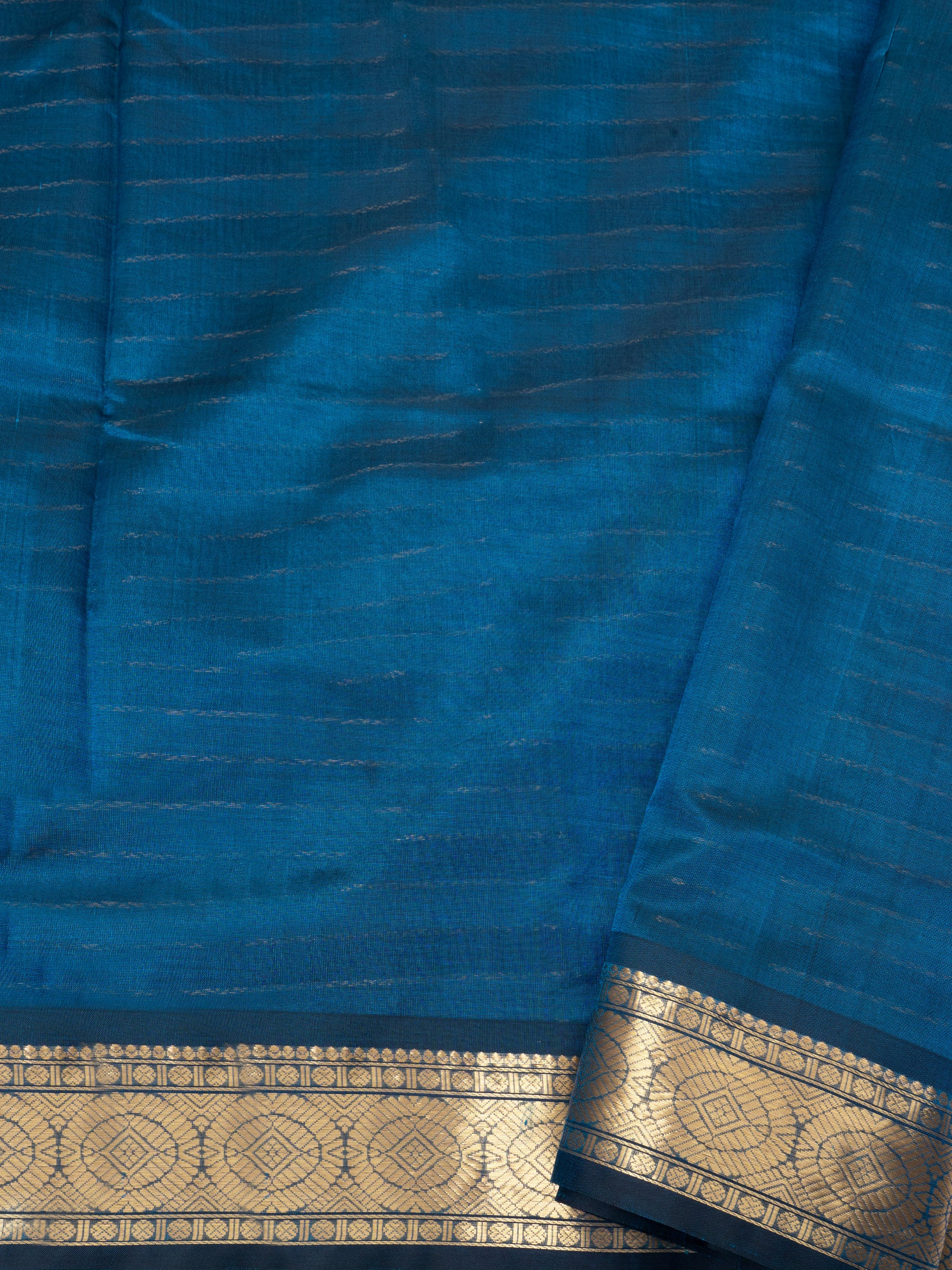 Blue vintage veldhari / Silk Cotton Saree CLSA5988