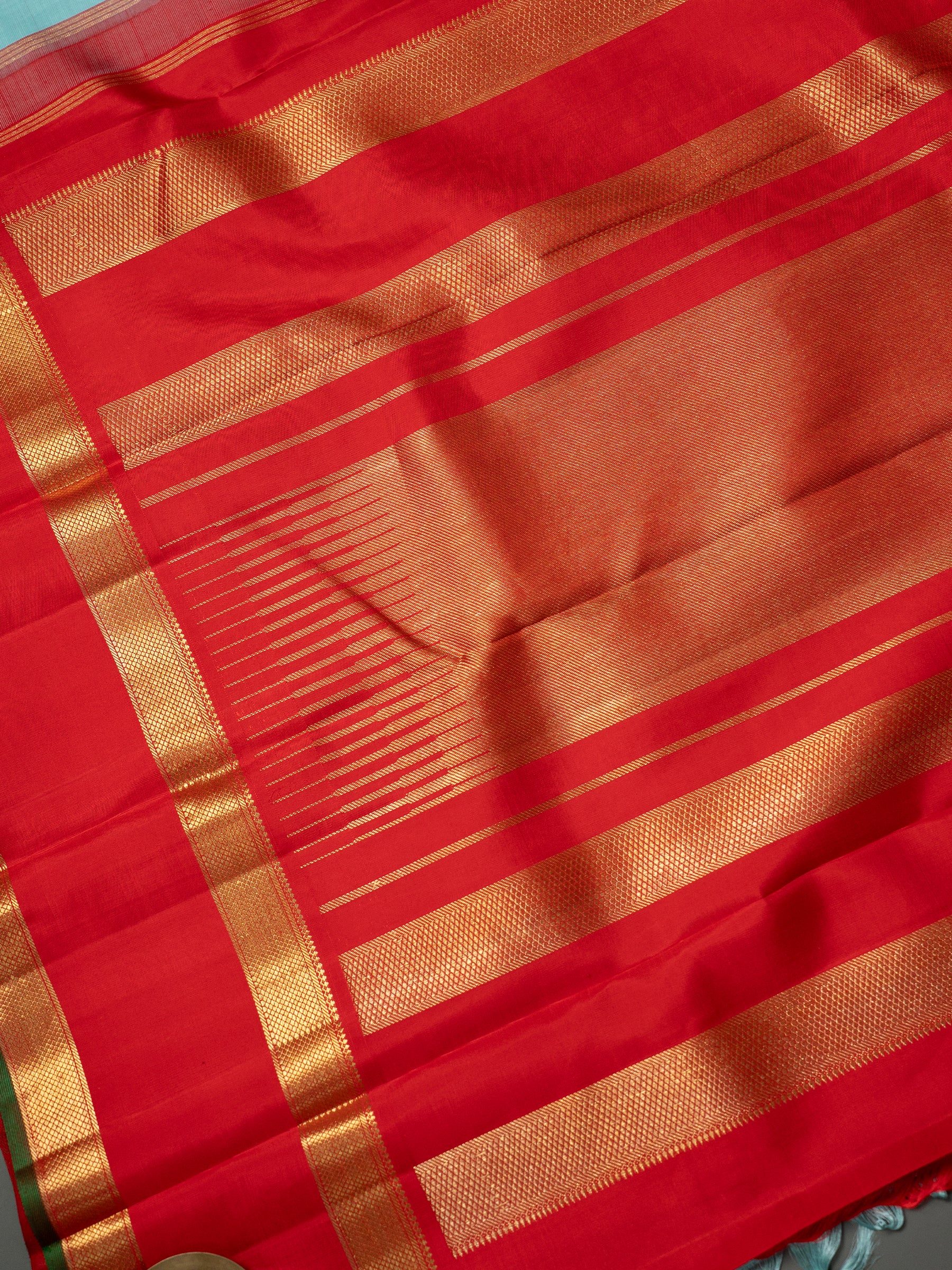 Pastel sky blue retta pet Korvia  Kanjipuram Silk Saree CLSA6269