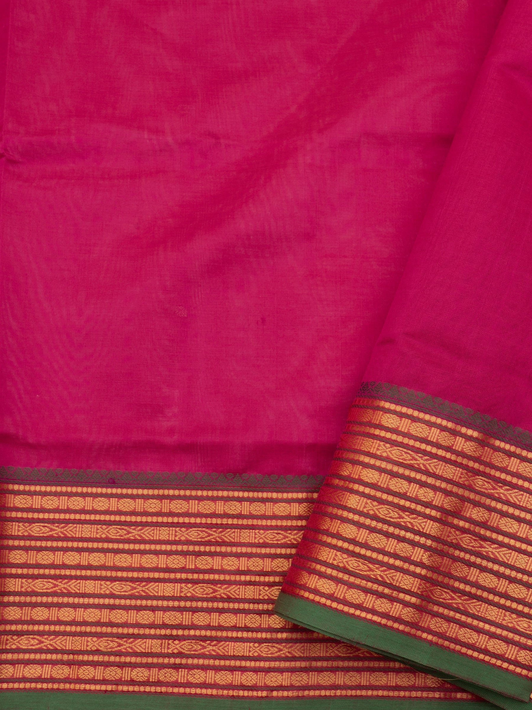 Pink varisapet border/ Silk Cotton Saree CLSA6626