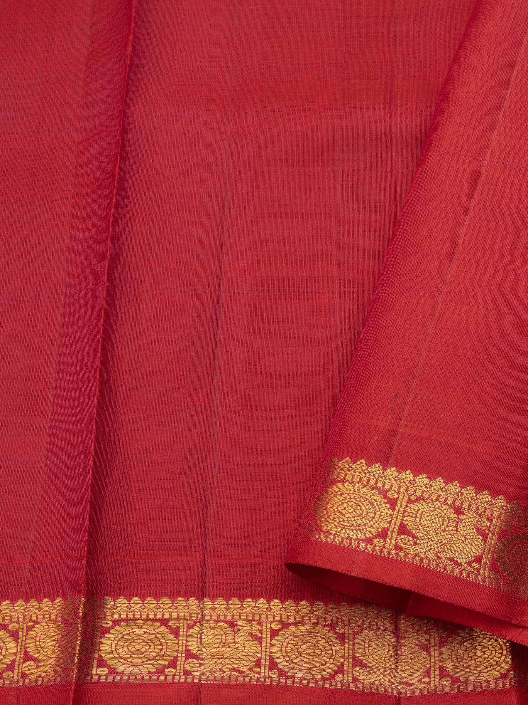 Royal blue zari kattam annam and chakram border/ Kanjipuram Silk Saree CLSA7017