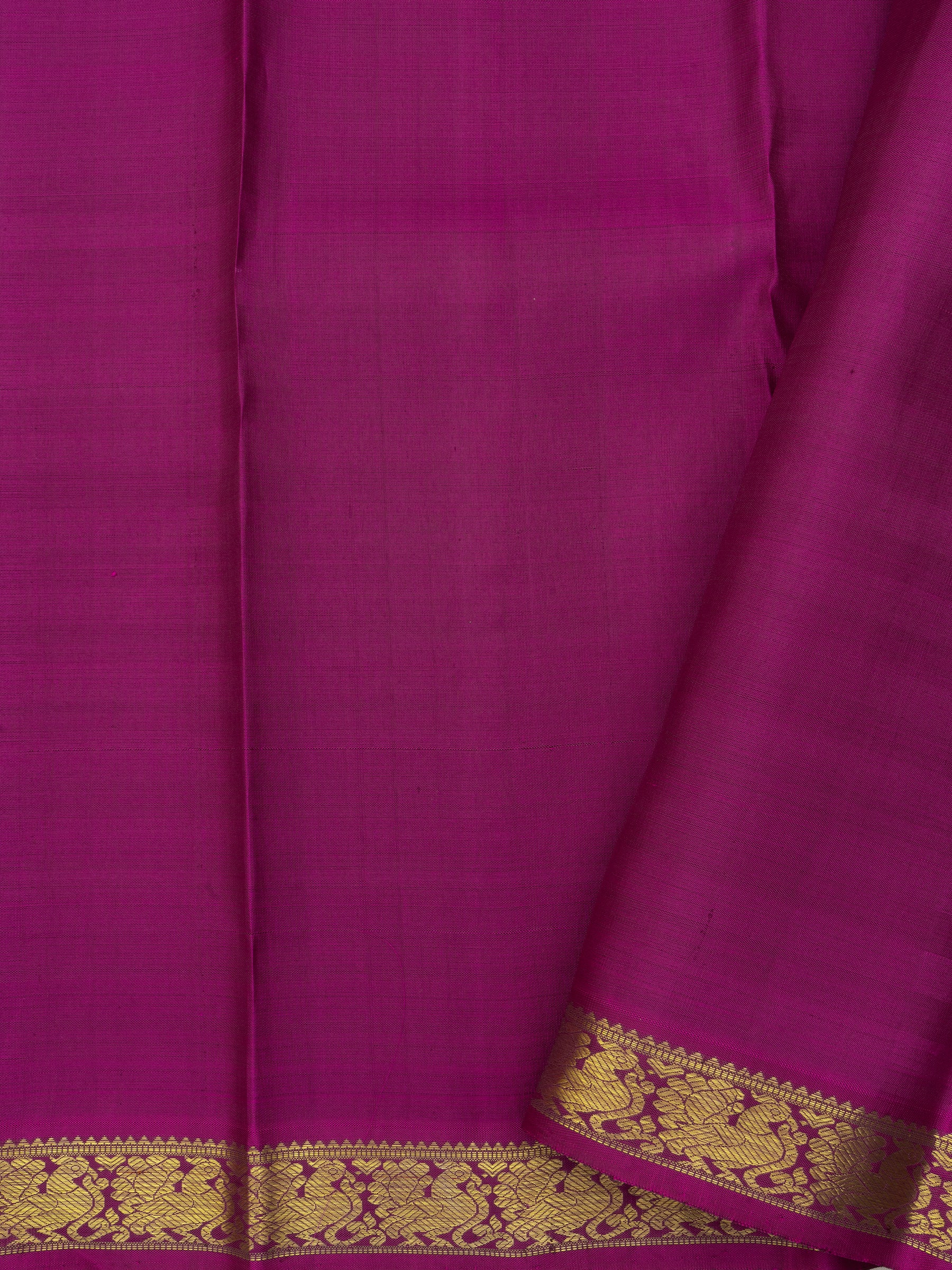 V paaku and pink bettu butta small border/ Kanjipuram Silk Saree CLSA7417