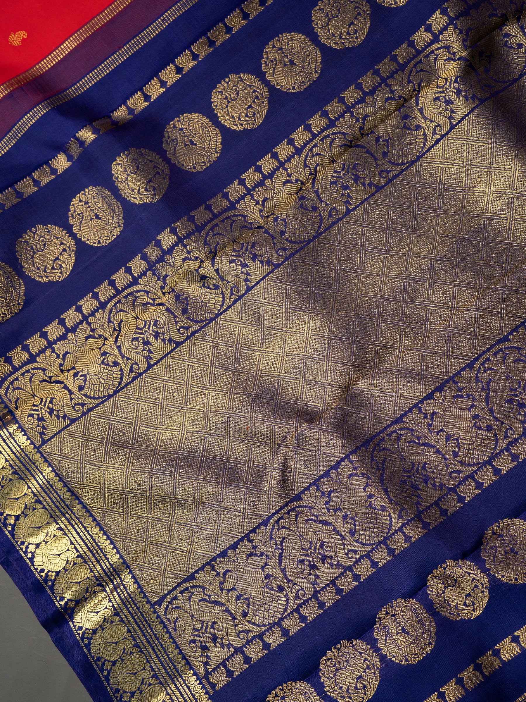 Red Korvai / Kanjipuram Silk Saree CLSA8990