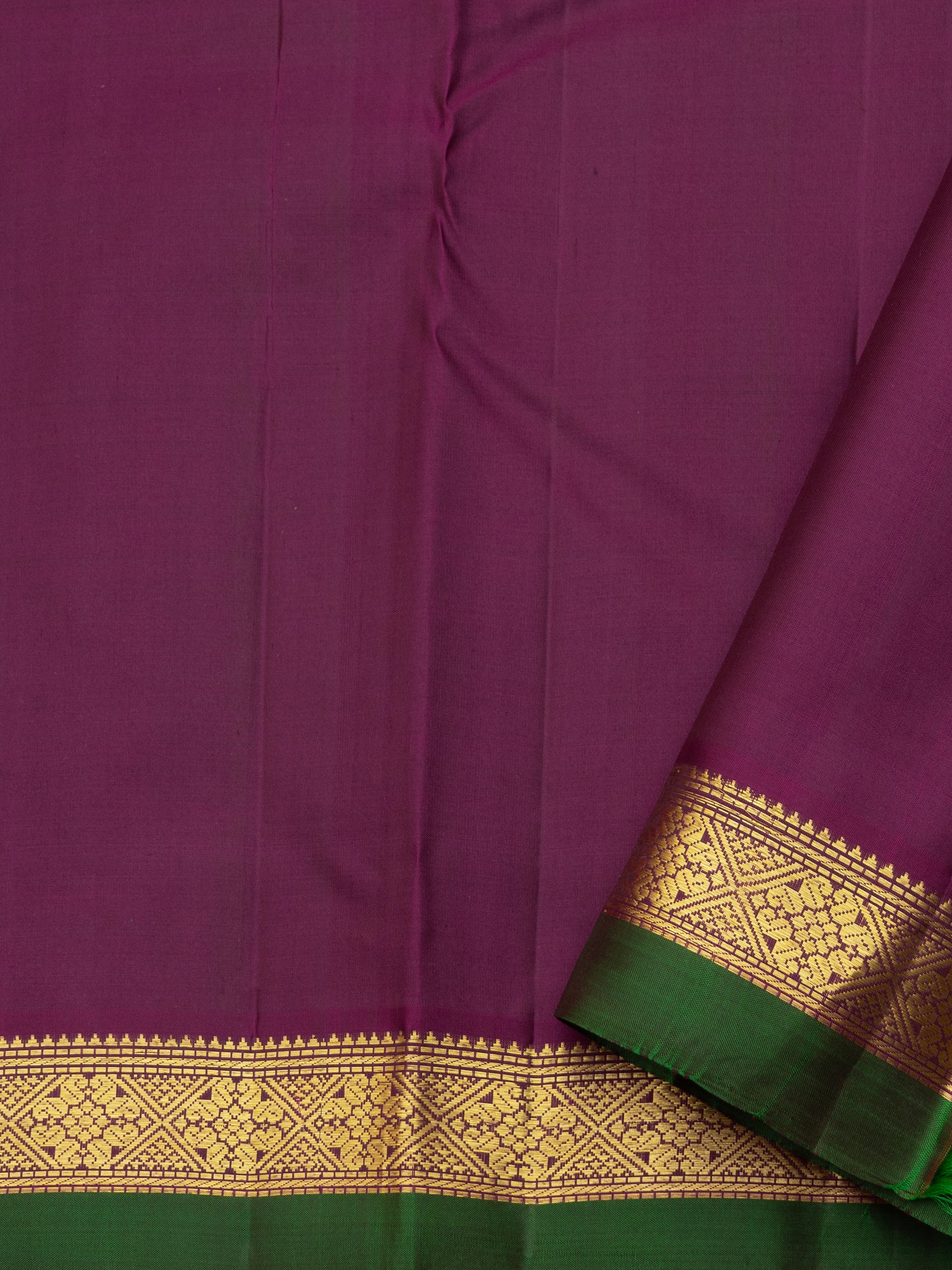 Royal blue and magenta kaal erangina border/ Arani Silk Saree CLSA9035