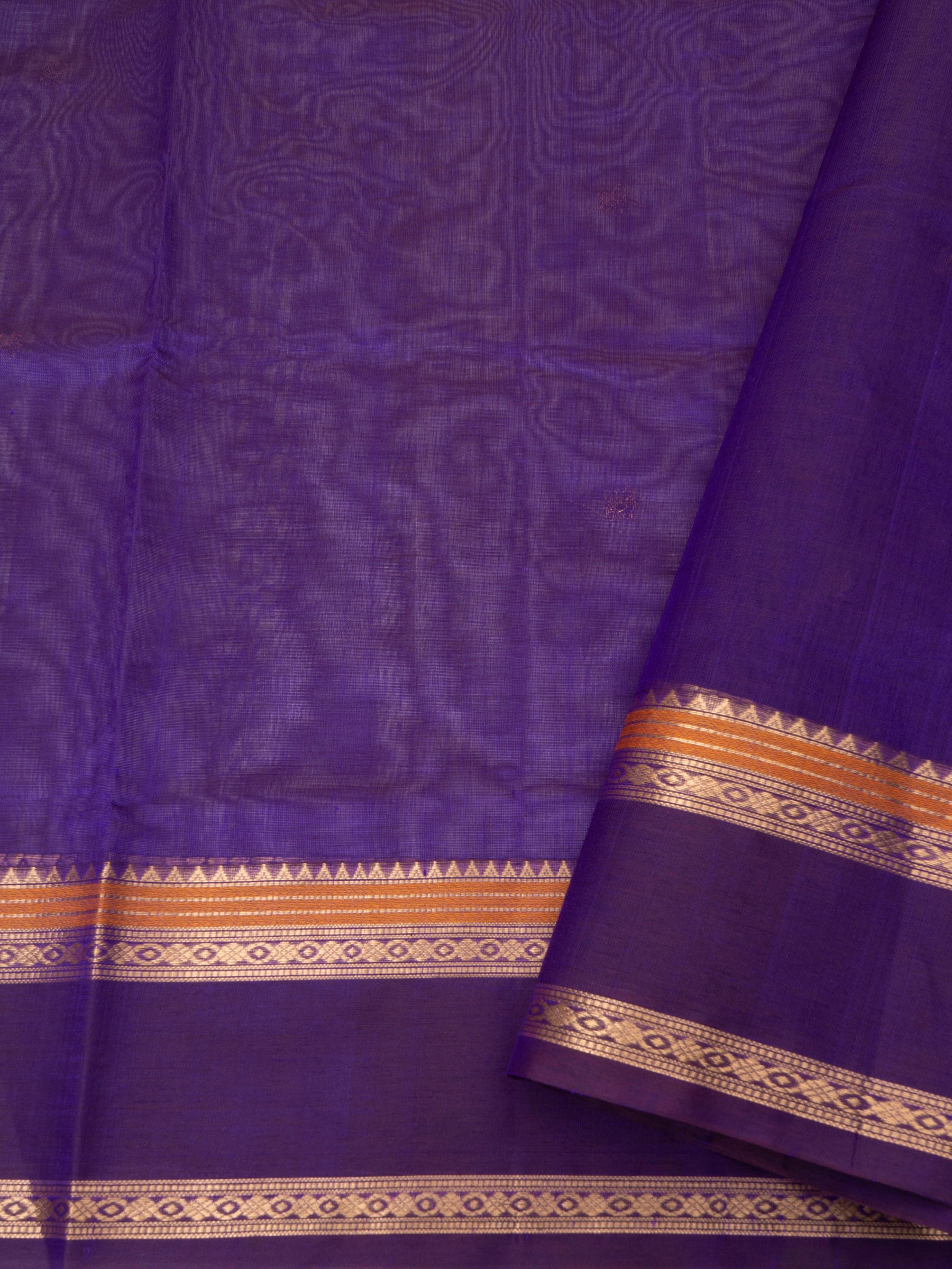 Purple corner butta / Silk Cotton Saree CLSA9695