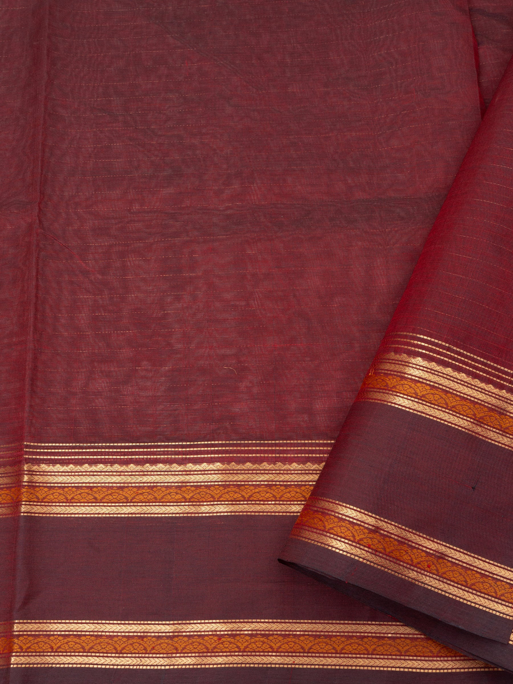 Deep Araku rettapet border/ Silk Cotton Saree CLSA9696