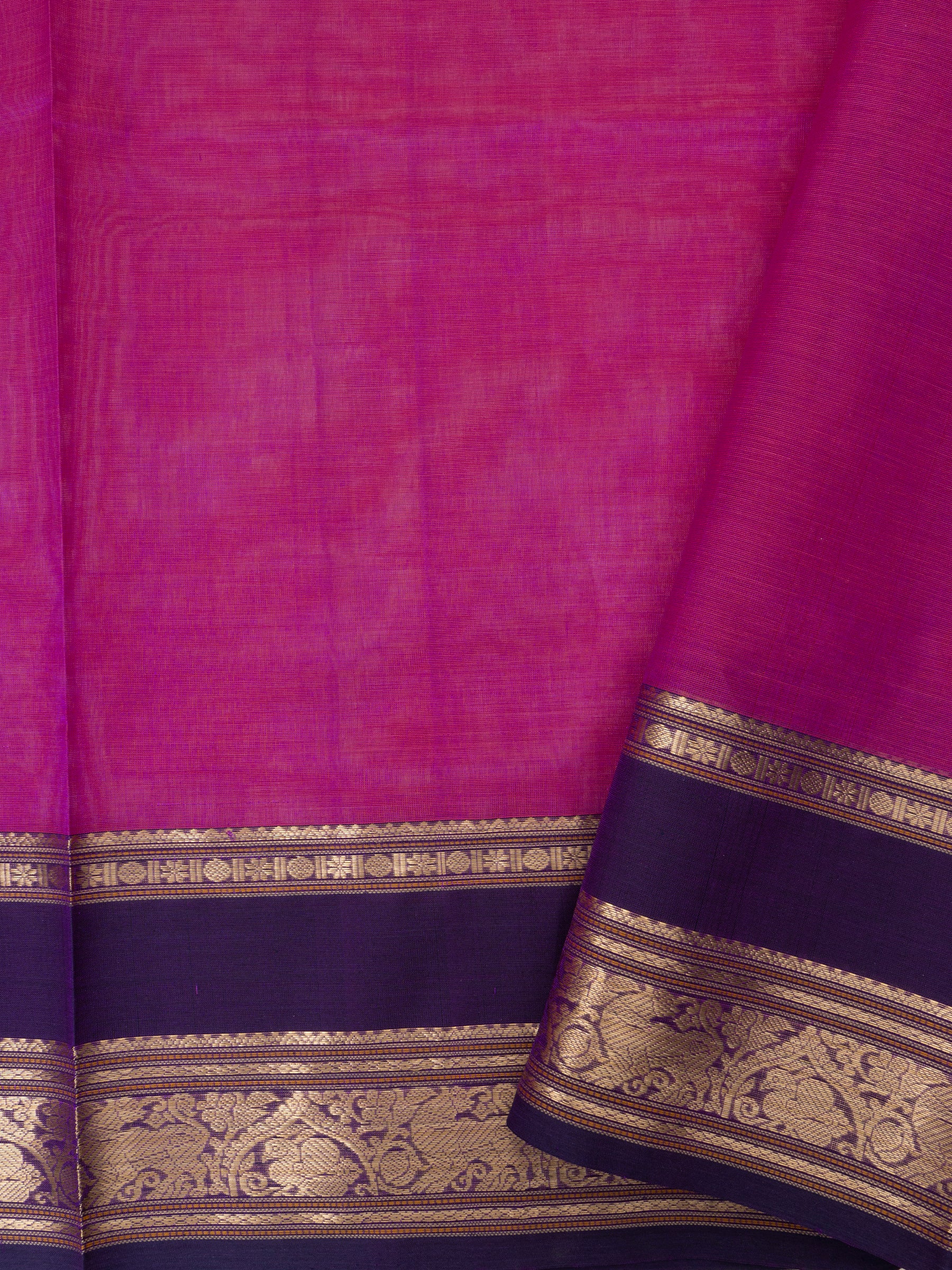 Pink unique pallu / Silk Cotton Saree CLSA9709