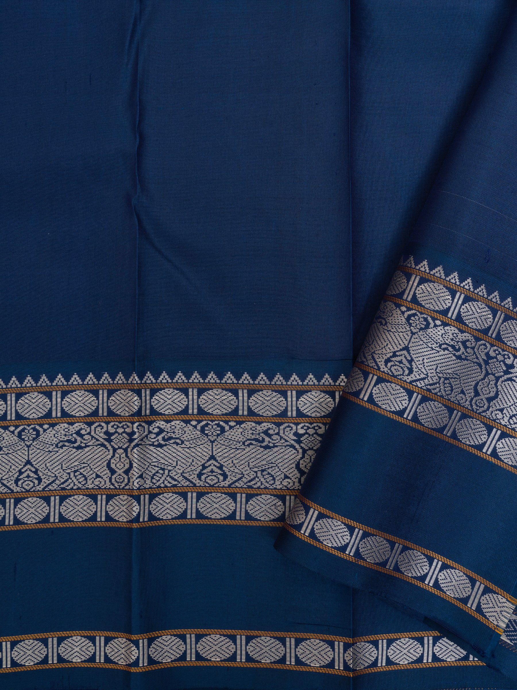 Pink and teal blue kattam thread work/ Special Edition Silk CLSA9847
