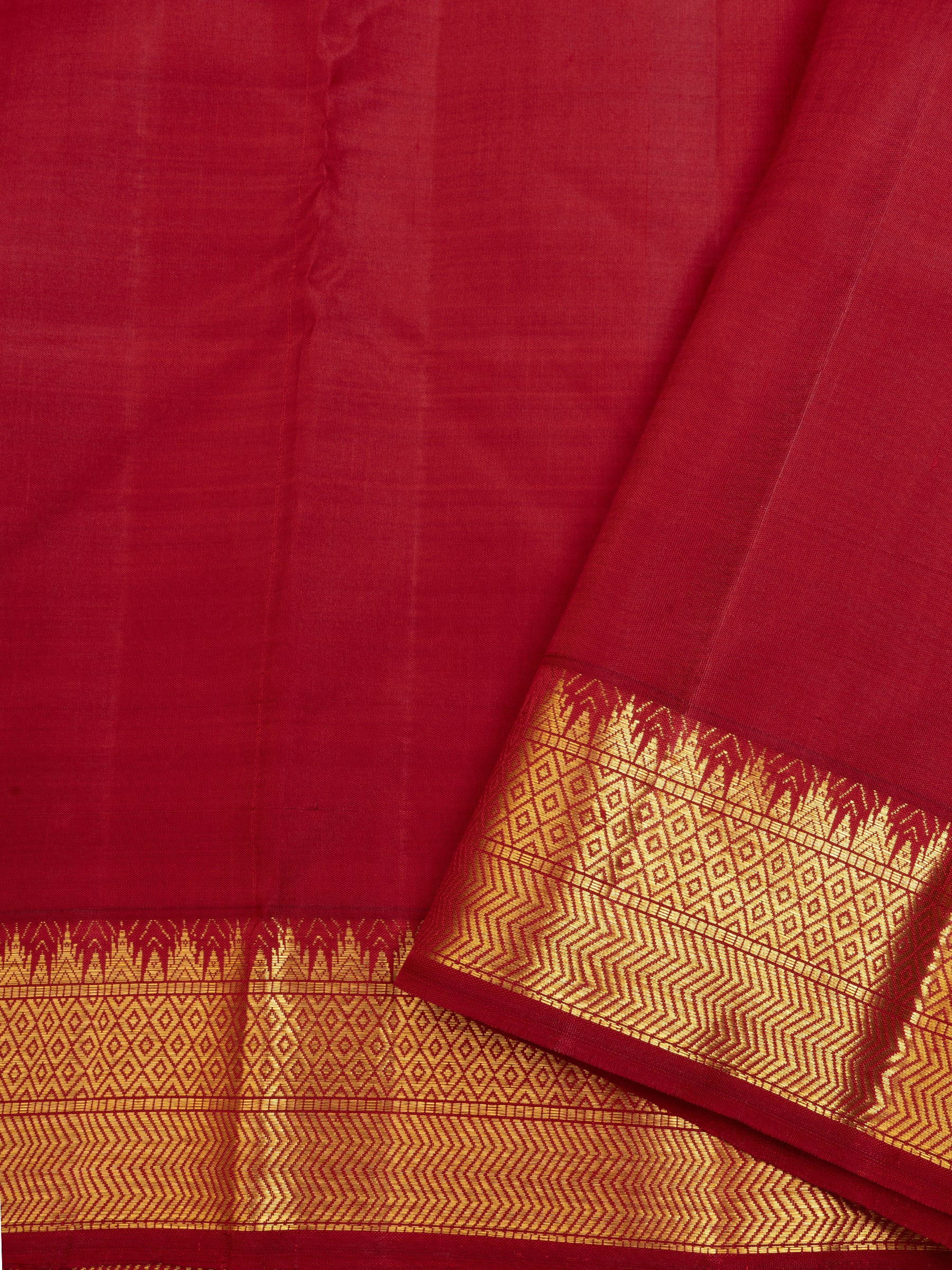 Red vanasingaram pallu / Arani Silk CL9943