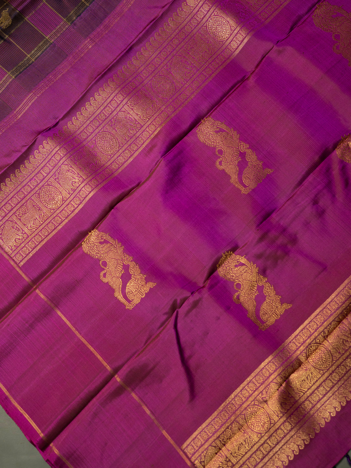 Chettinad Kattam /Kanjipuram Silk Saree CLSA11338