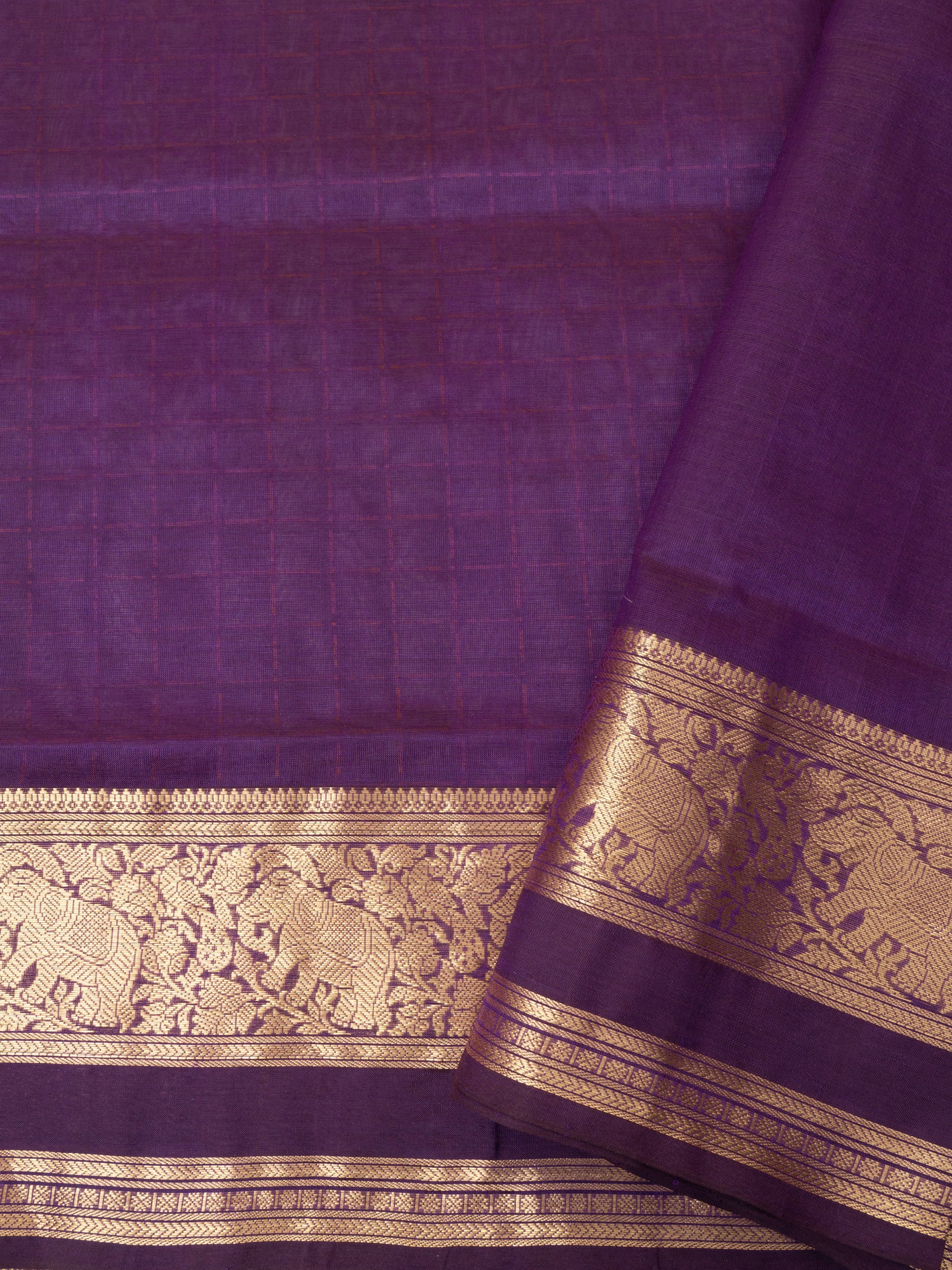 Purple plus butta/ Silk Cotton