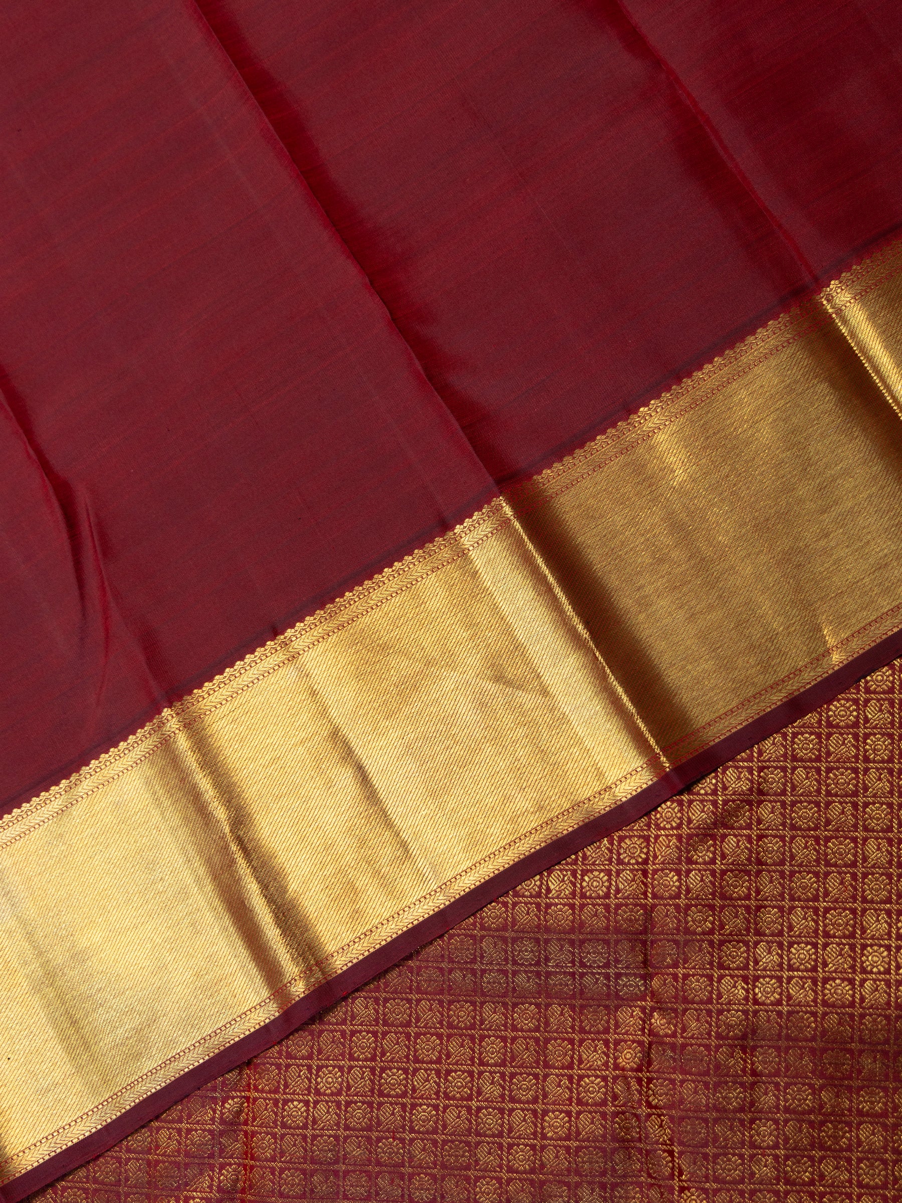 1000 Butta deep brown /Bridal Kanjipuram Silk Saree CLSA6840