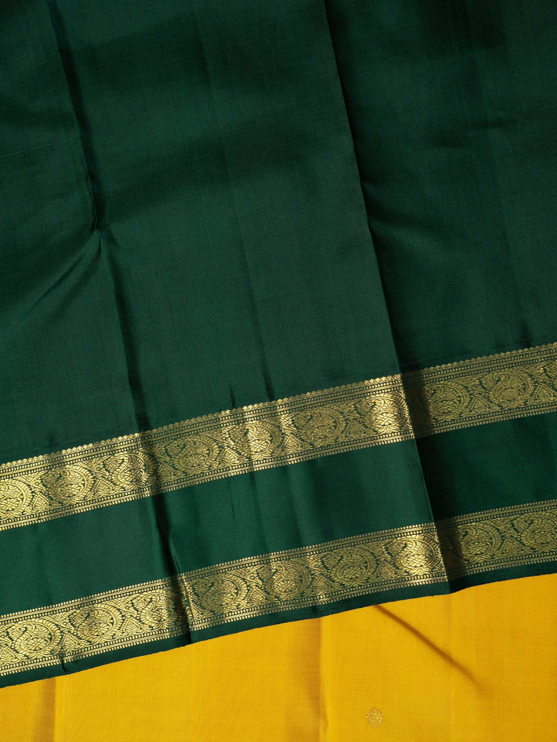 Yellow retta pet Kanjipuram Silk Saree CLSA10521