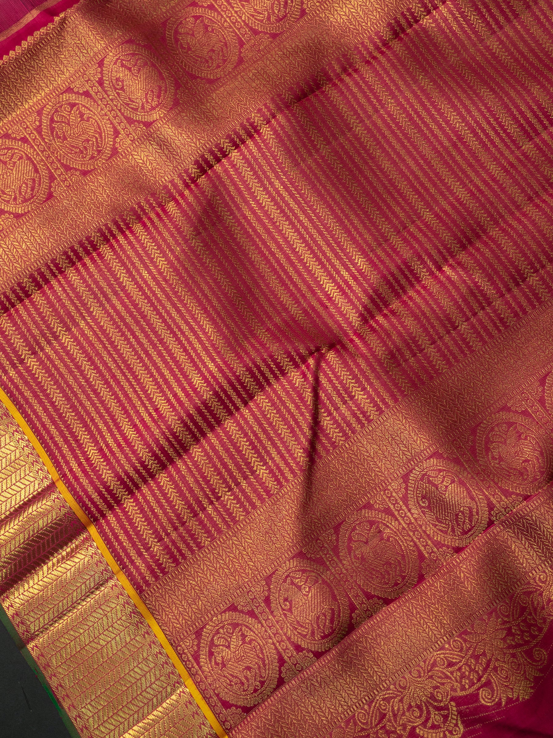 Multiple colour Korvai / Kanjipuram Silk Saree CLSA10632
