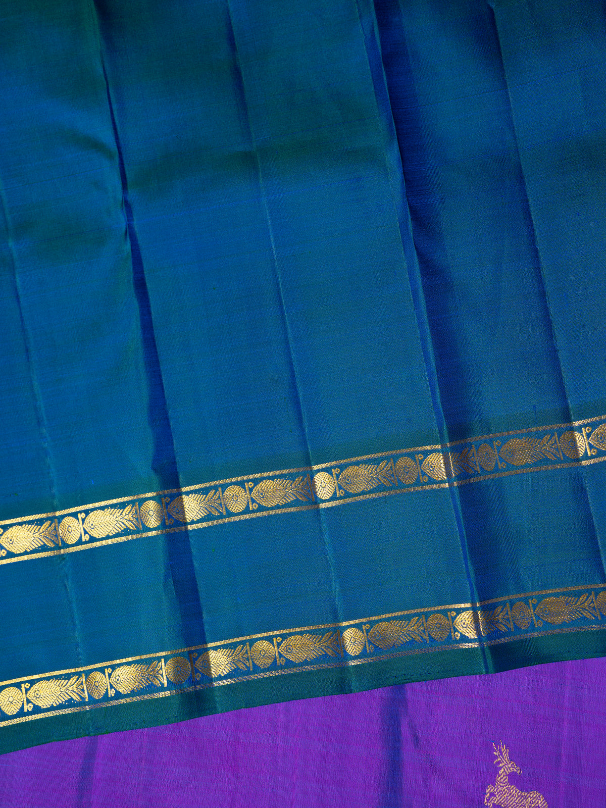 Vadamalli deer Butta with retta pet border Kanjipuram Silk Saree CLSA10754