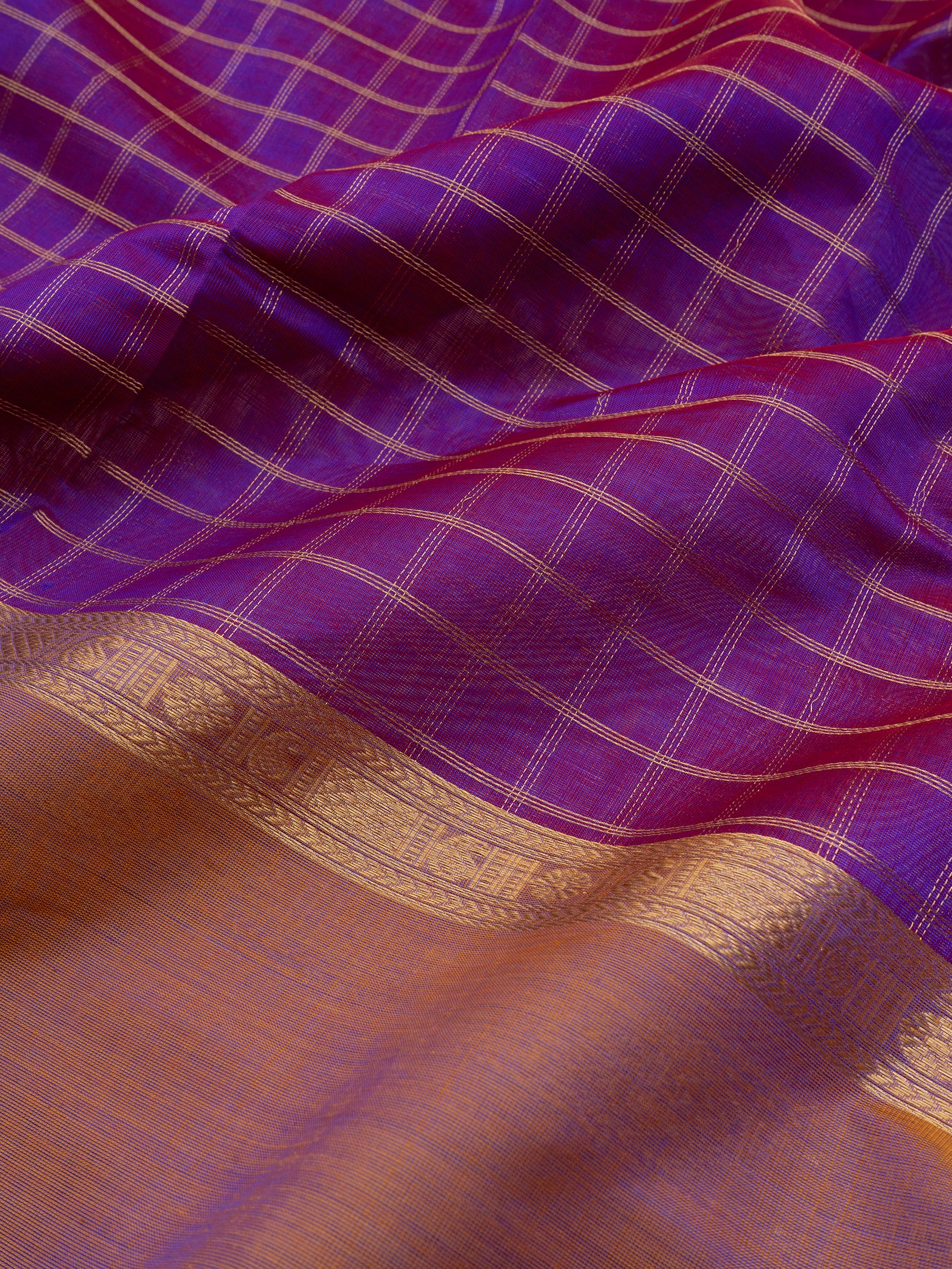 Vadamalli kattam long border/ Silk Cotton Saree CLSA10895