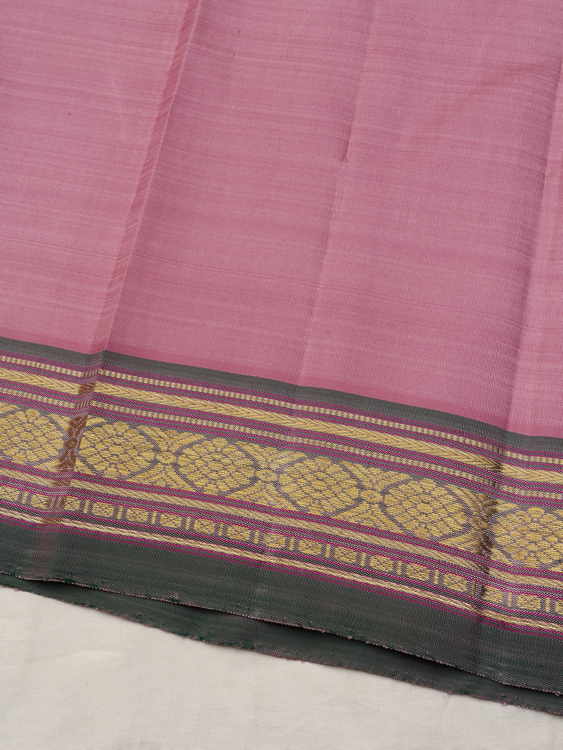 Lotus pink malli moggu butta/Arani Silk Saree CLSA10844
