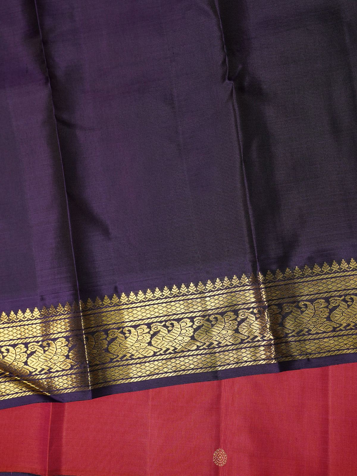Kanagambaram Korvai :Kanjipuram Silk Saree CLSA10967