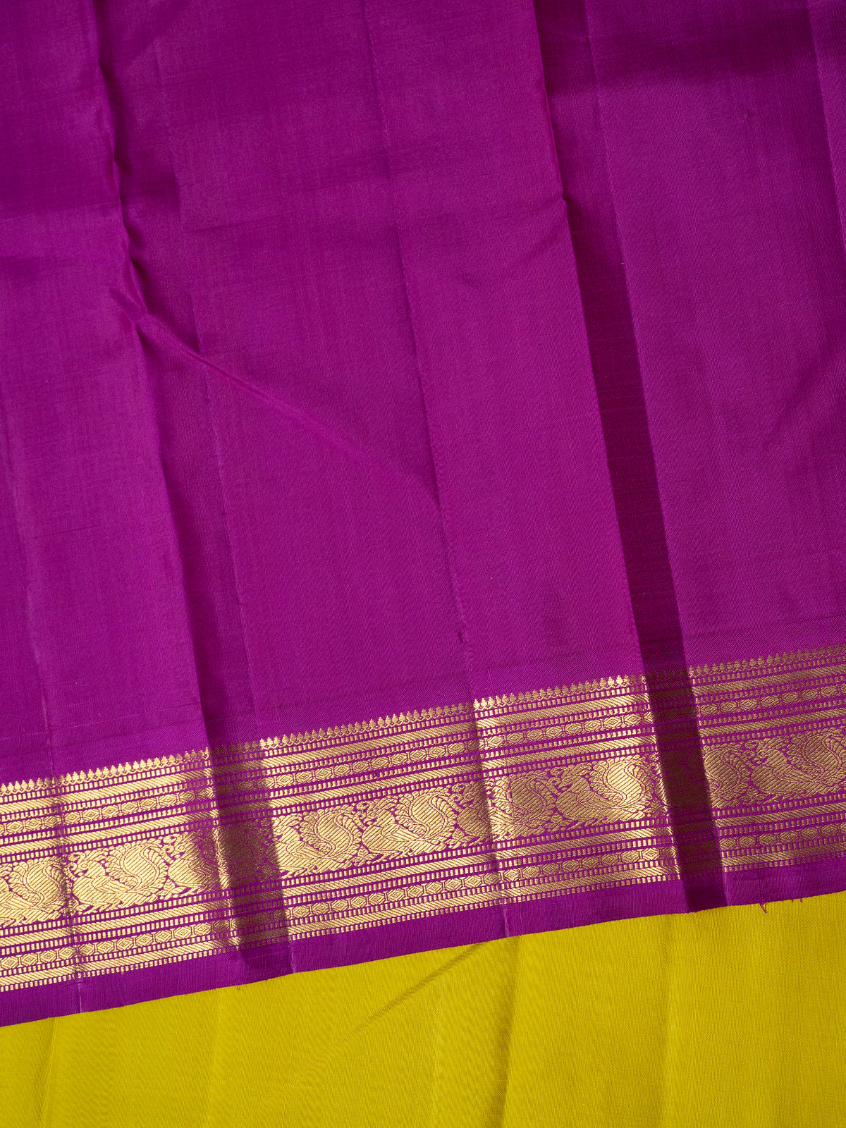 Sampanga colour korvai / Kanjipuram Silk Saree CLSA11450
