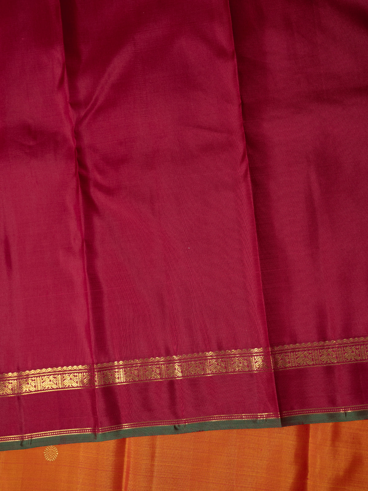 Simha color border pure Kanjipuram Silk Saree CLSA11745