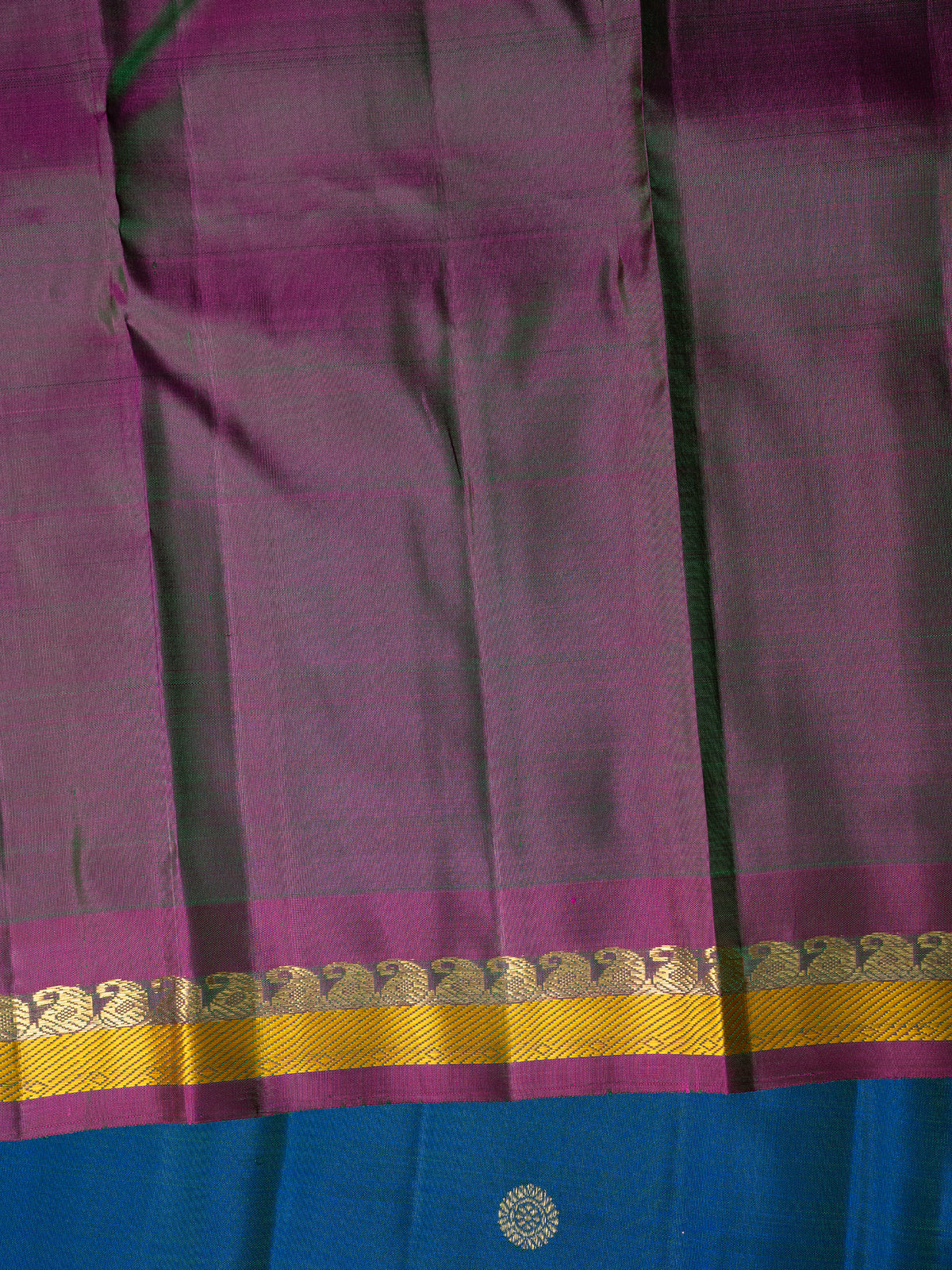 Mayilkazhuthu small pet pure Kanjipuram Silk Saree CLSA12305