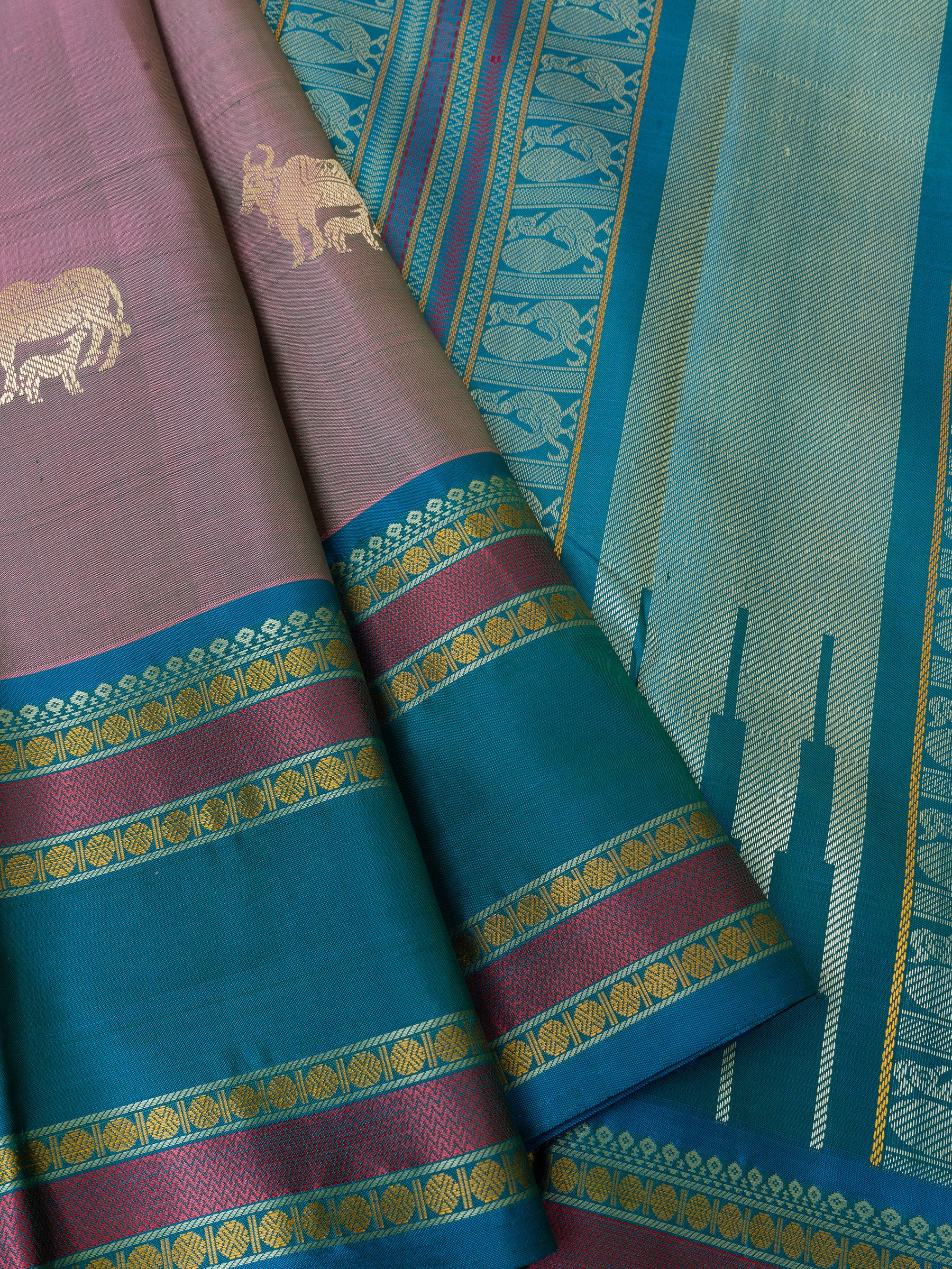 Lavender shot rama green/ special edition kanjipuram silk CLSA