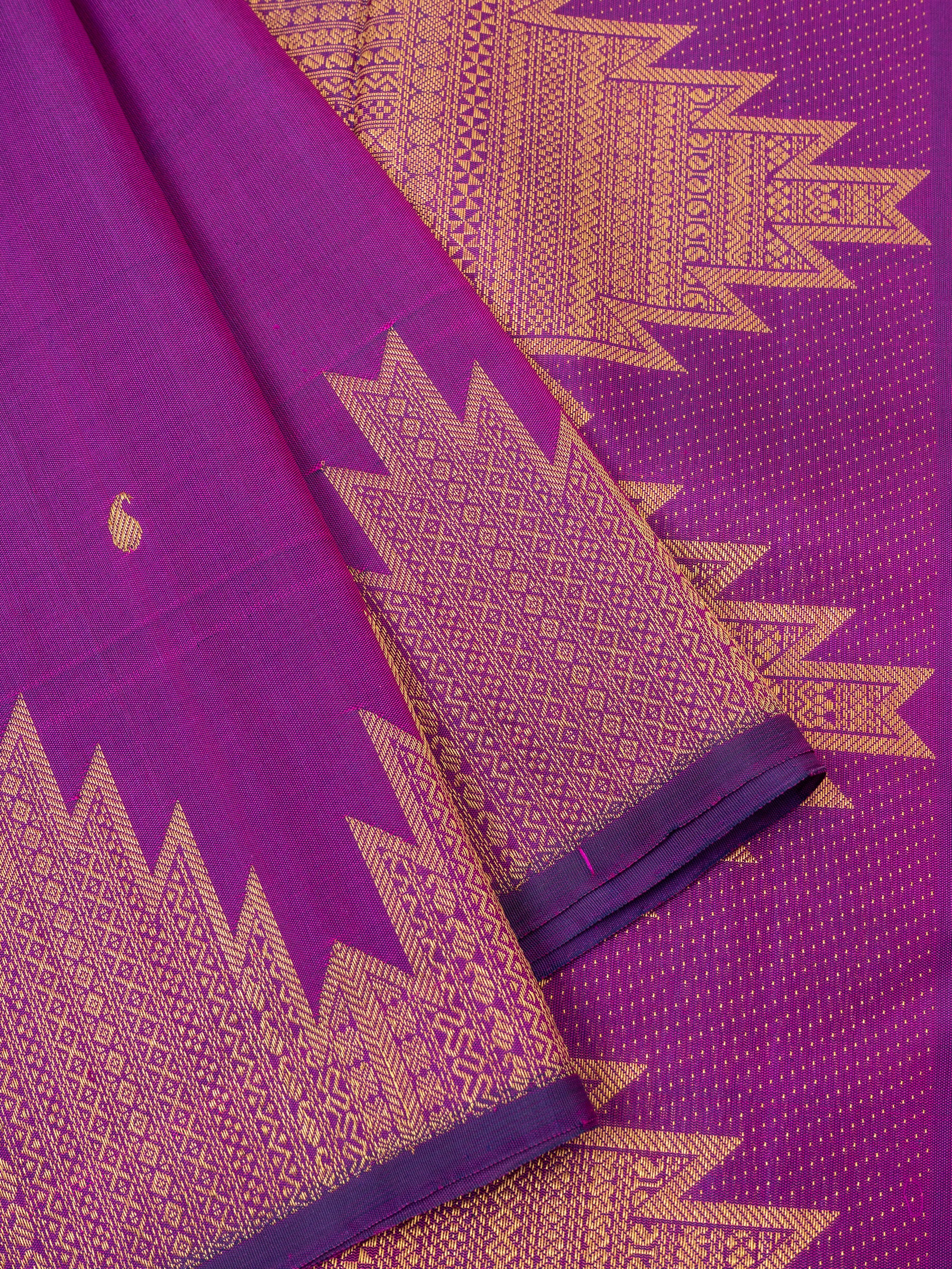 Vadamalli temple border/ Arani Silk Saree CLSA2596