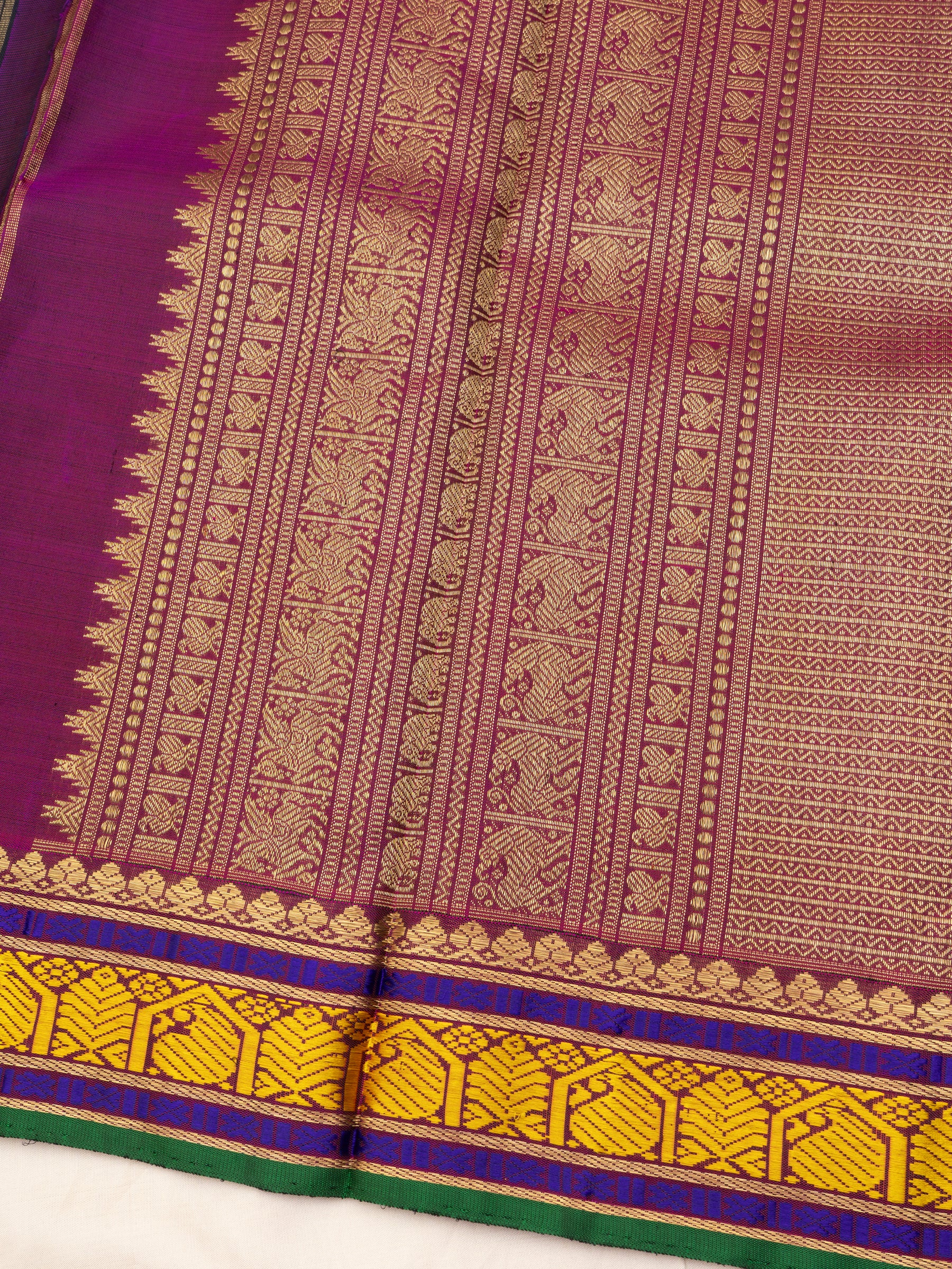Black annam butta / Kanjipuram Silk Saree CLSA316