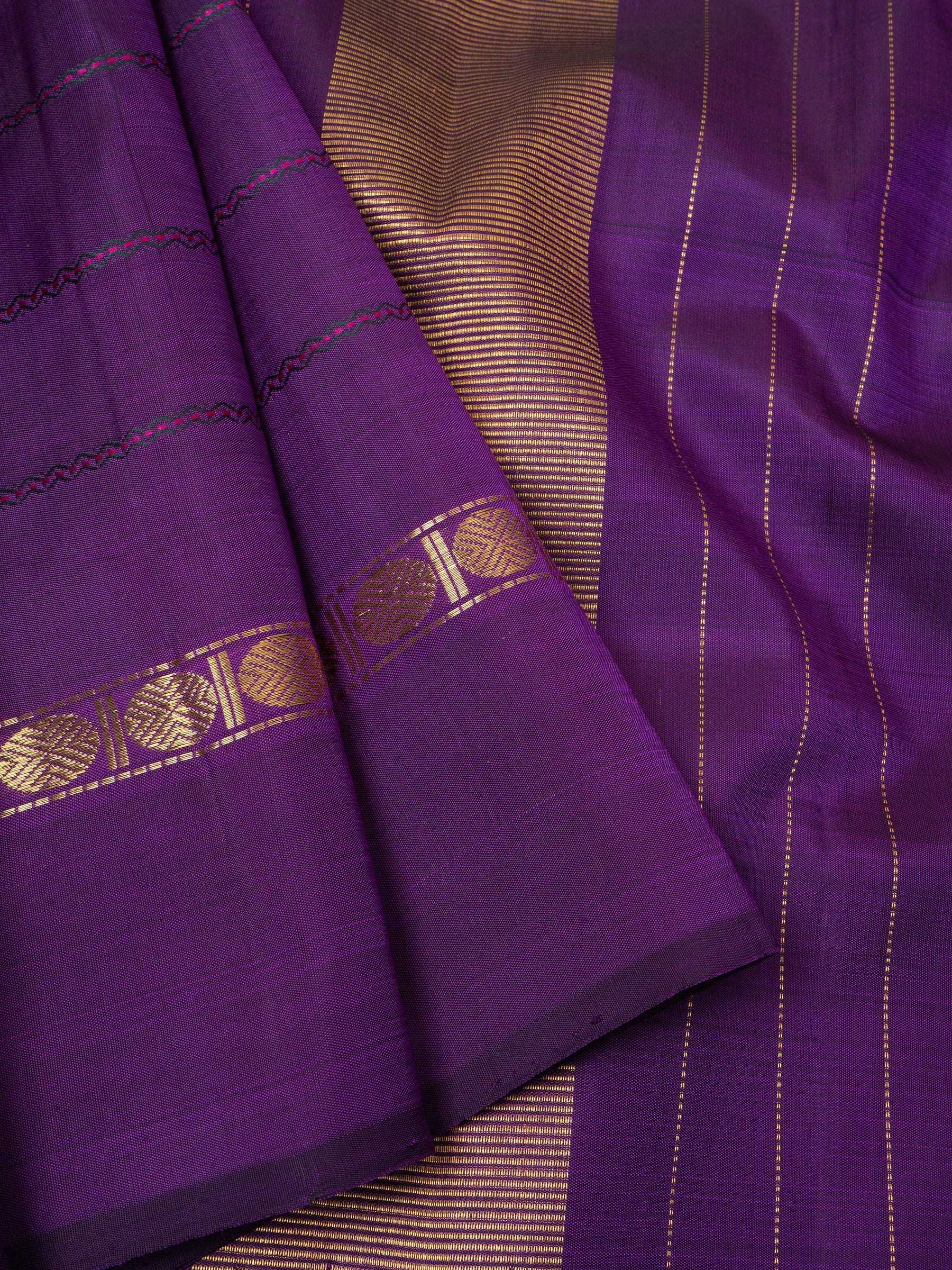 Deep purple veldhari/ Arani Silk Saree CLSA5711