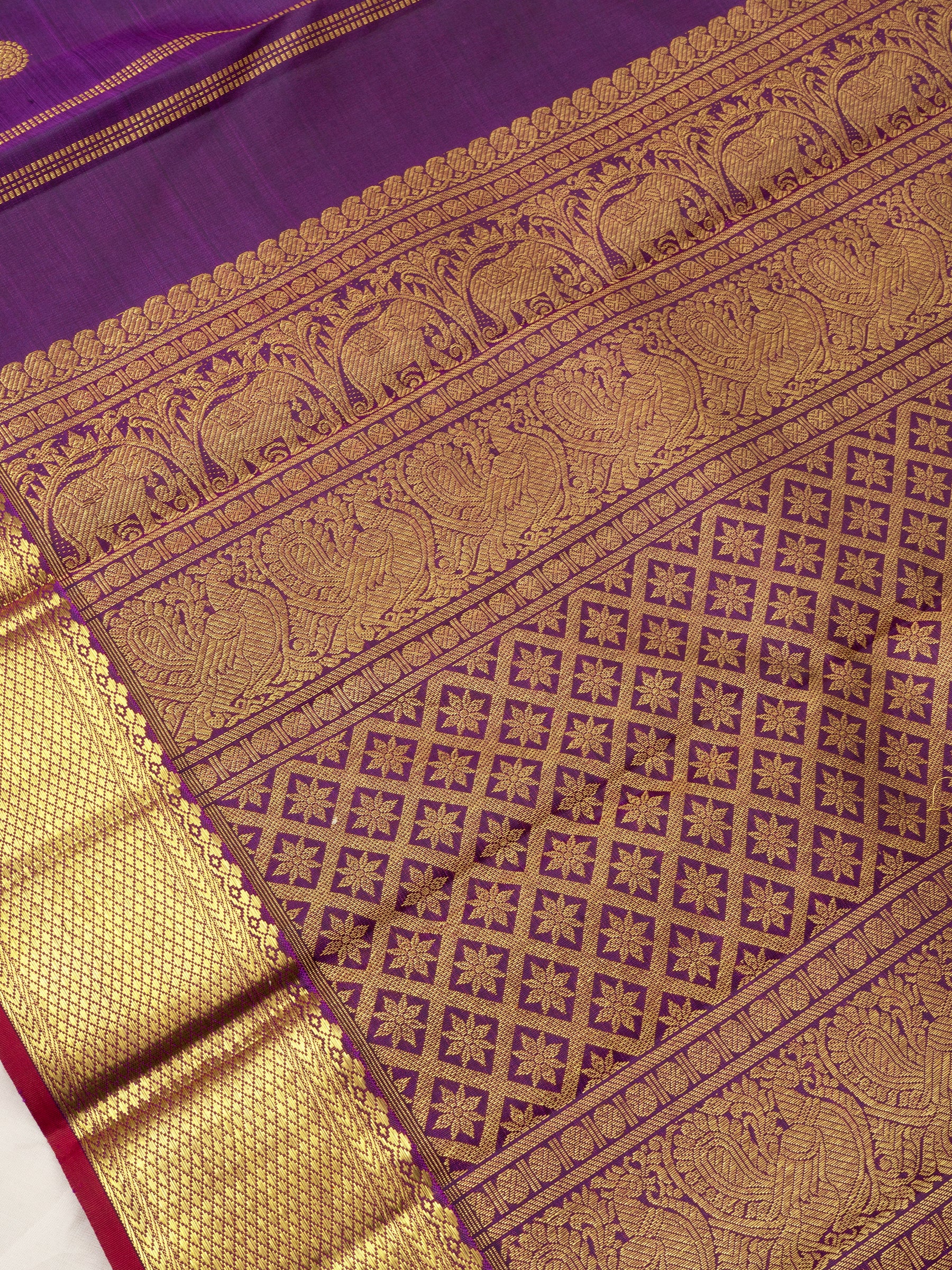 Vadamalli getti border / Kanjipuram Saree CLSA6307