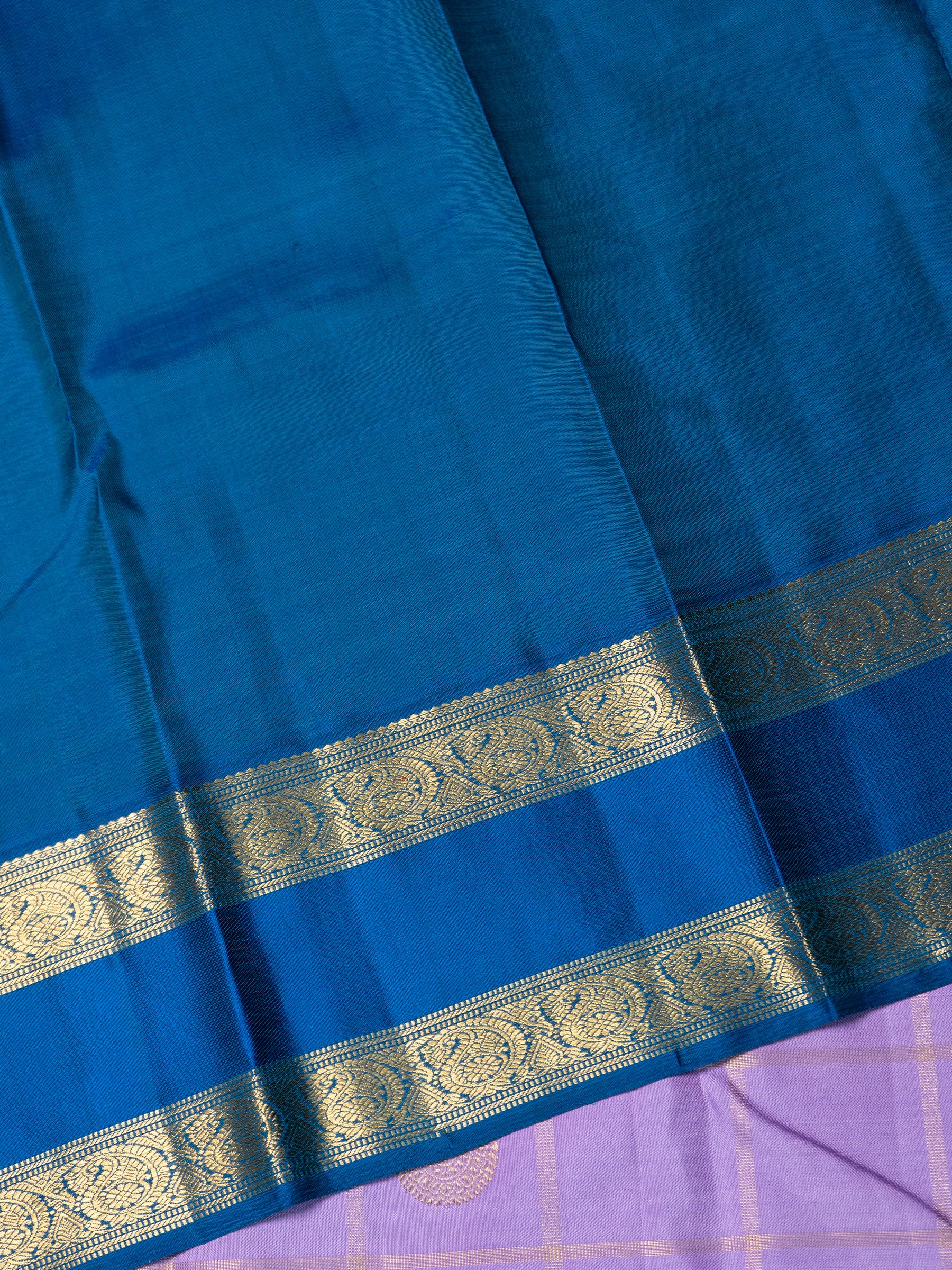 Lavender Zari Kattam Kanjipuram Silk Saree CLSA7325