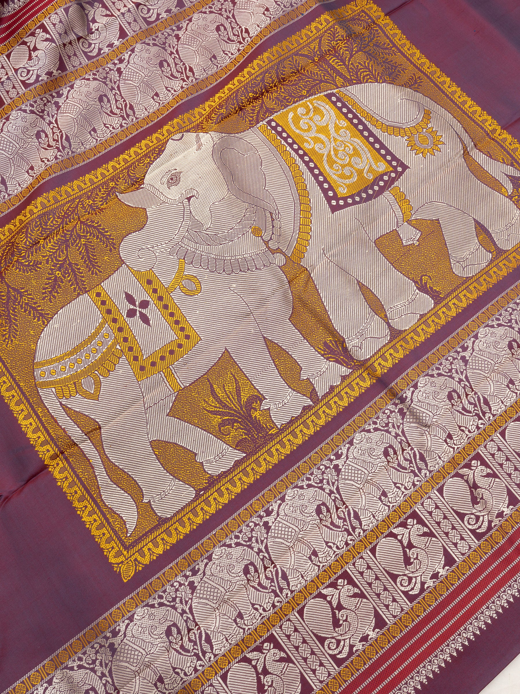 Rust unique pallu/ Special Edition Silk CLSA10195