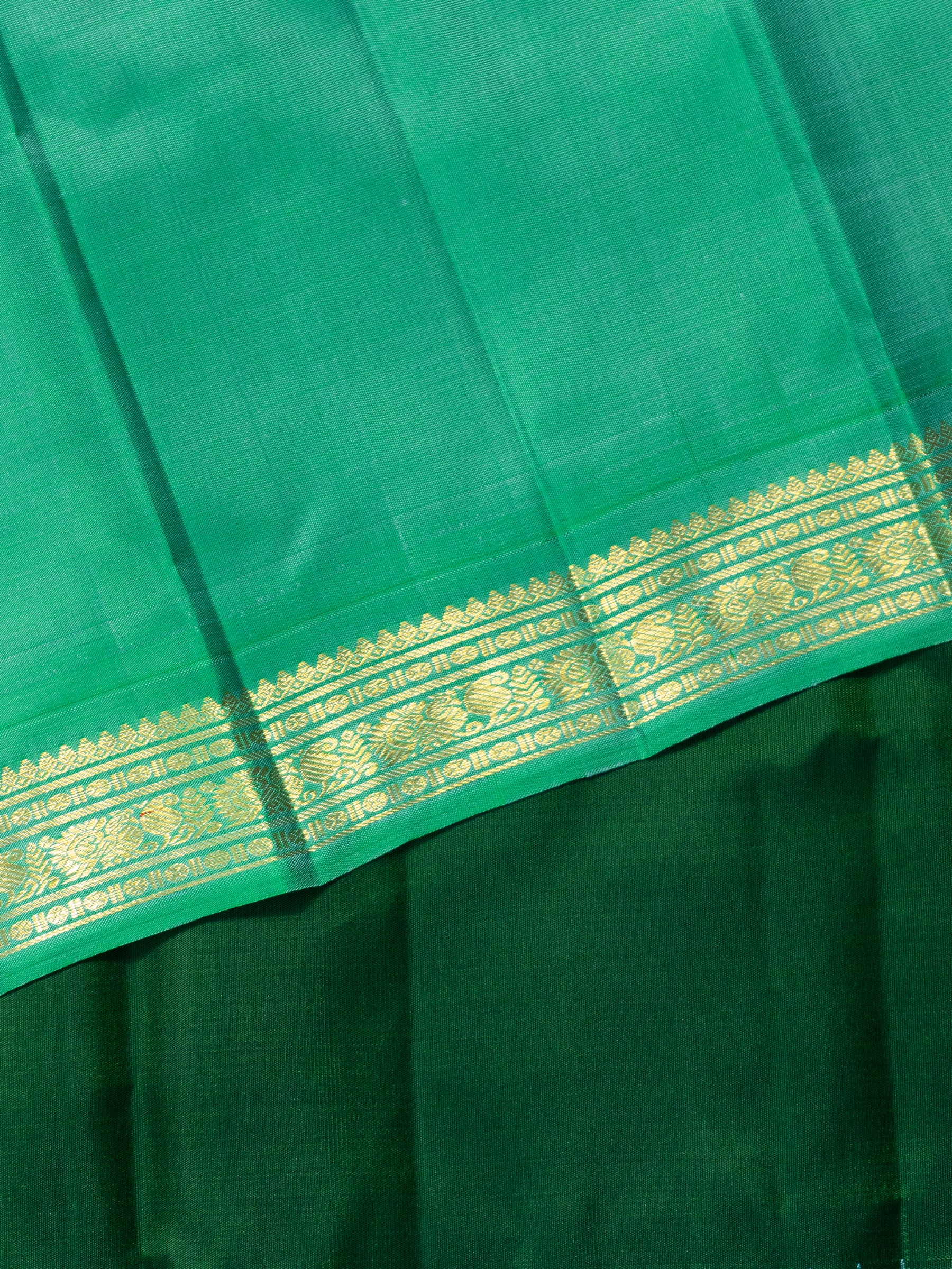 Small border Korvai / Kanjivaram Saree CLSA8271