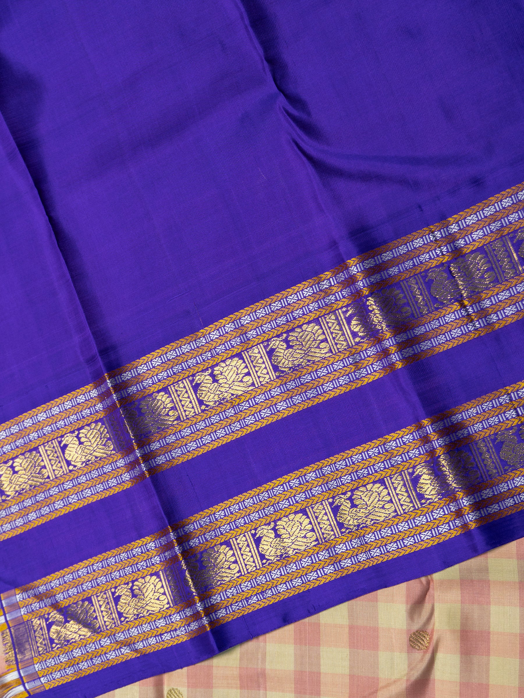 Master weaver Kattam Korvai/ Kanjipuram Saree CLSA8311