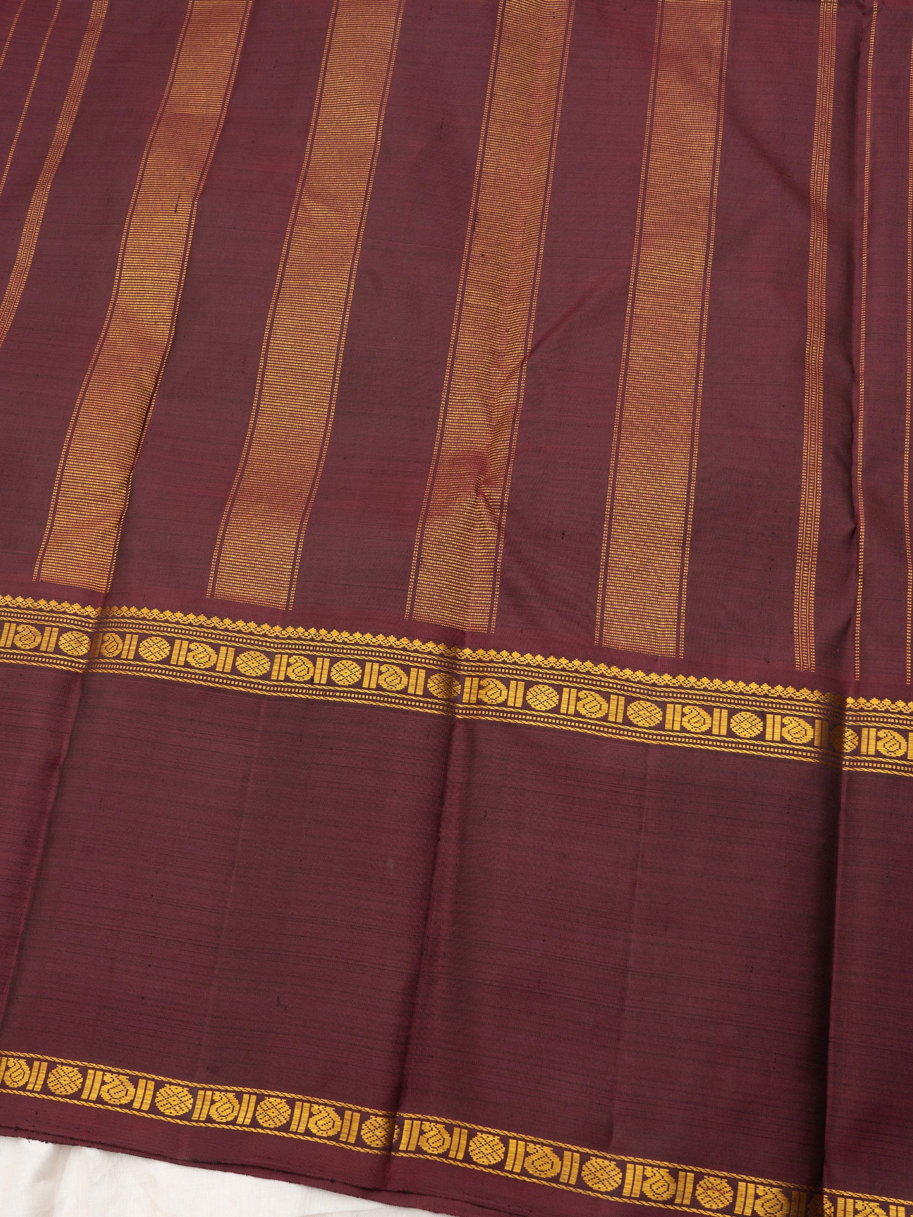 Black kattam ganga jamuna border/ Arani Silk Saree CLSA8546