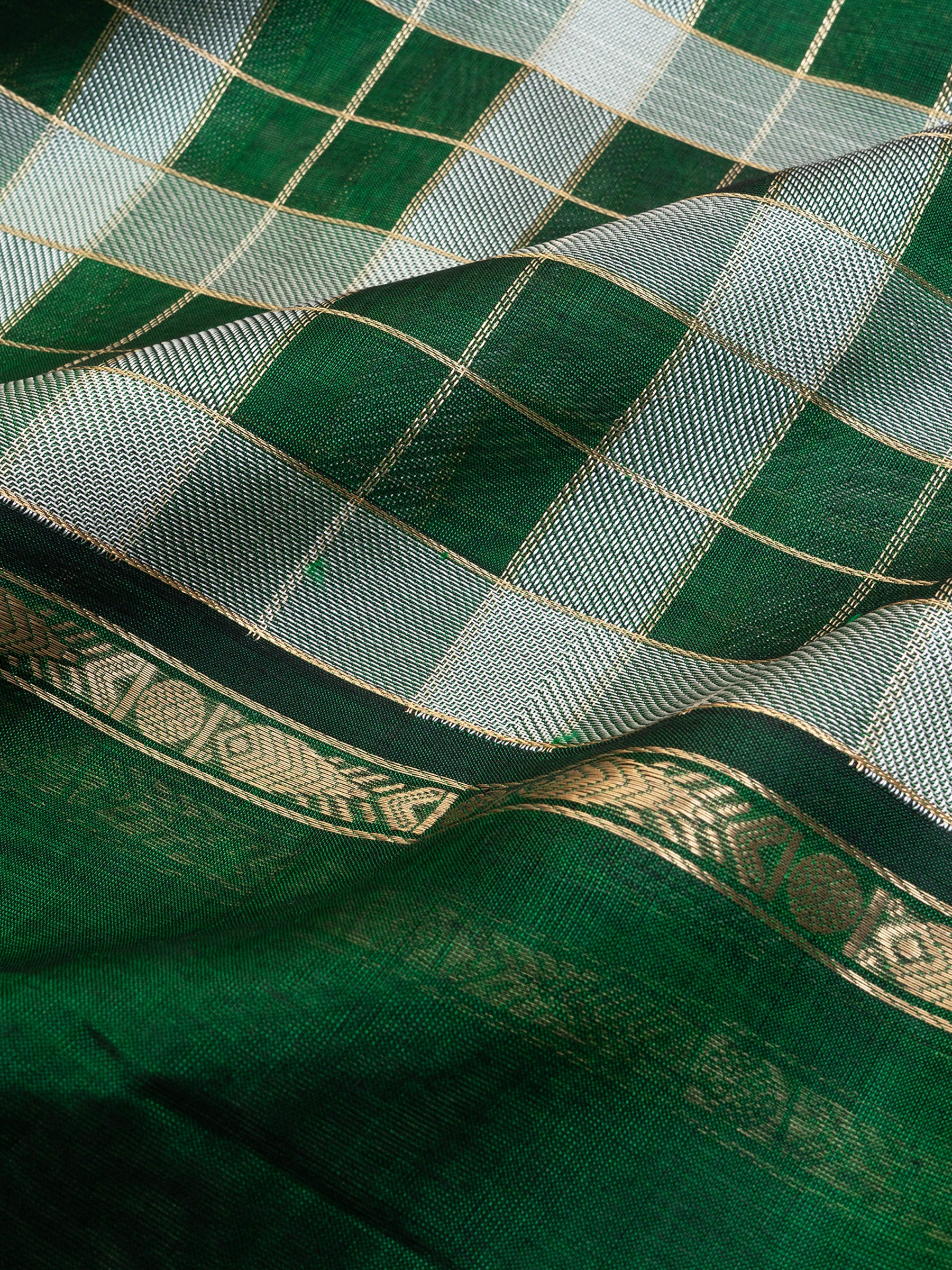 Green Chettinad kattam / Silk Cotton Saree CLSA8703