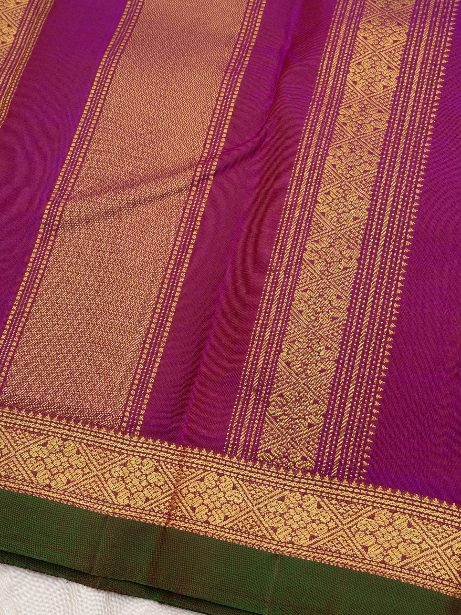 Deep Araku and pink kaal erangina border/ Arani Silk Saree CLSA9037