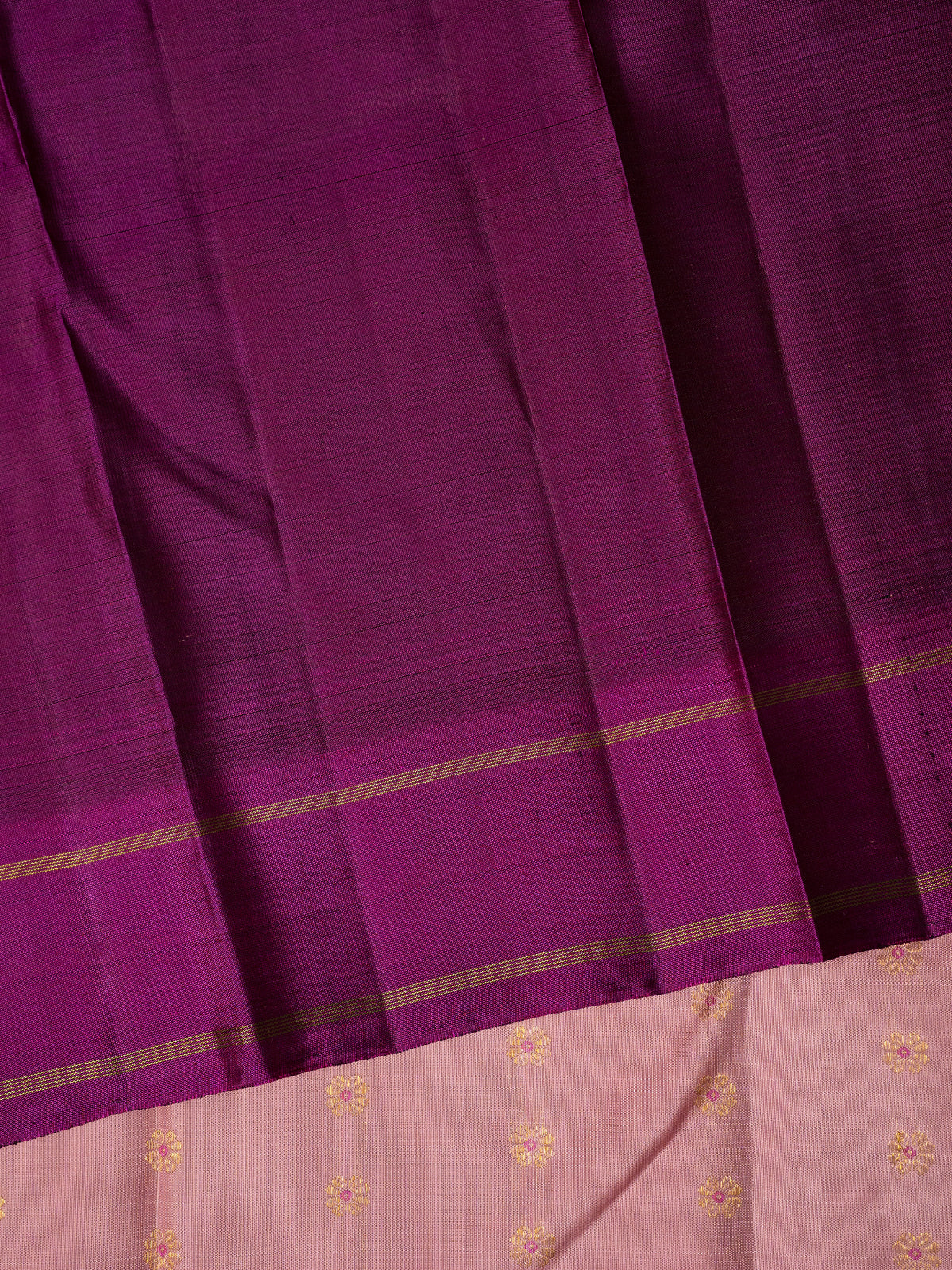 Light pink meenakari Thodar Butta /:Kanjipuram Silk Saree CLSA9629