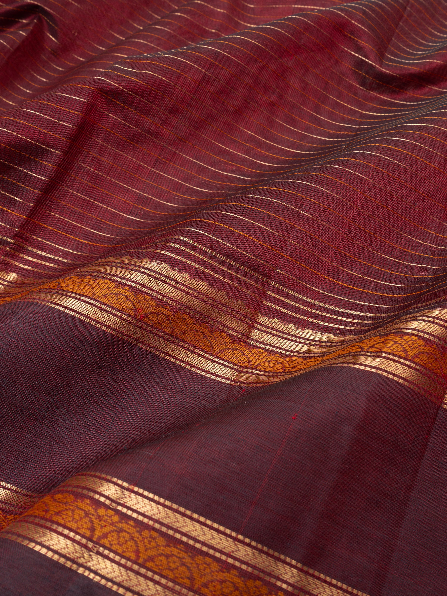 Deep Araku rettapet border/ Silk Cotton Saree CLSA9696