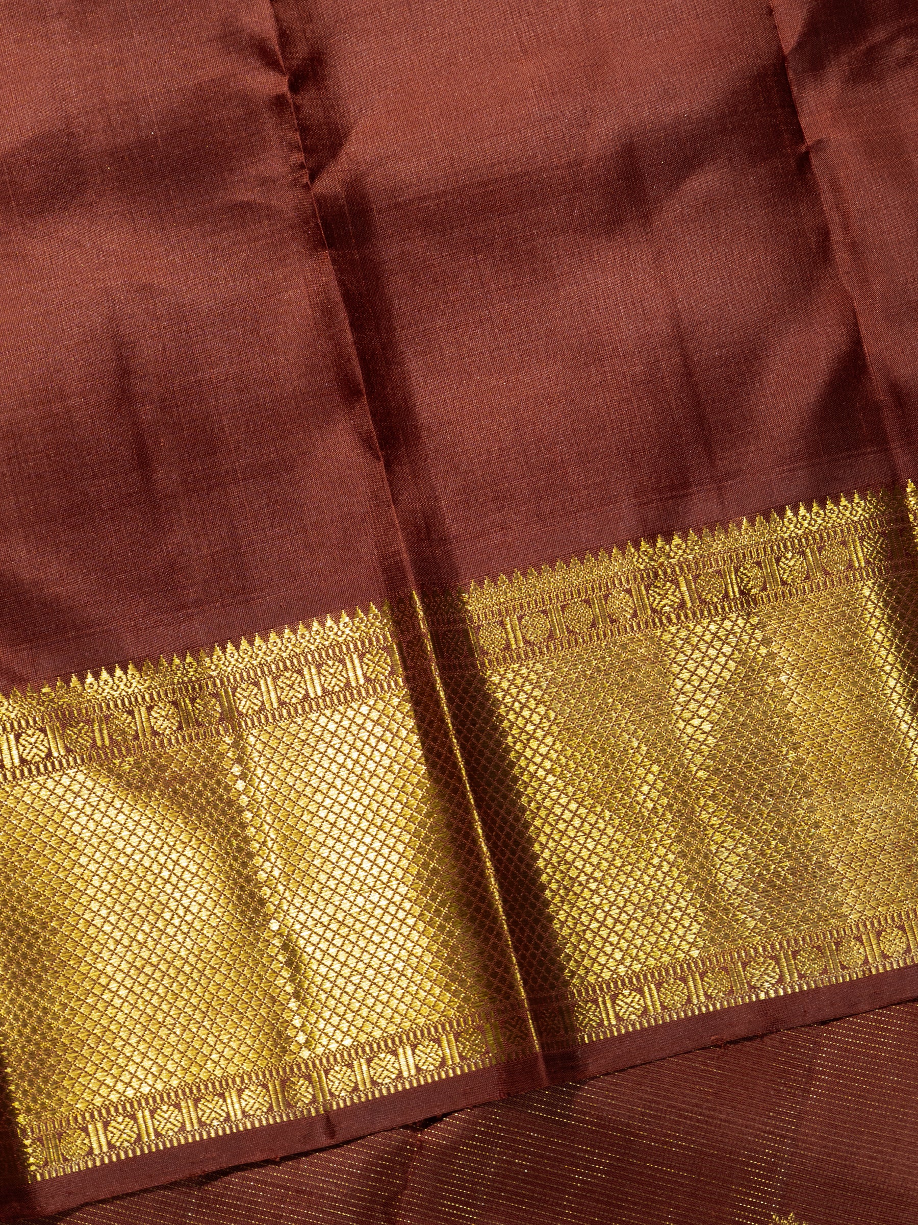 Chocolate brown Vairaoosi /Kanjipuram Silk Saree CLSA7733
