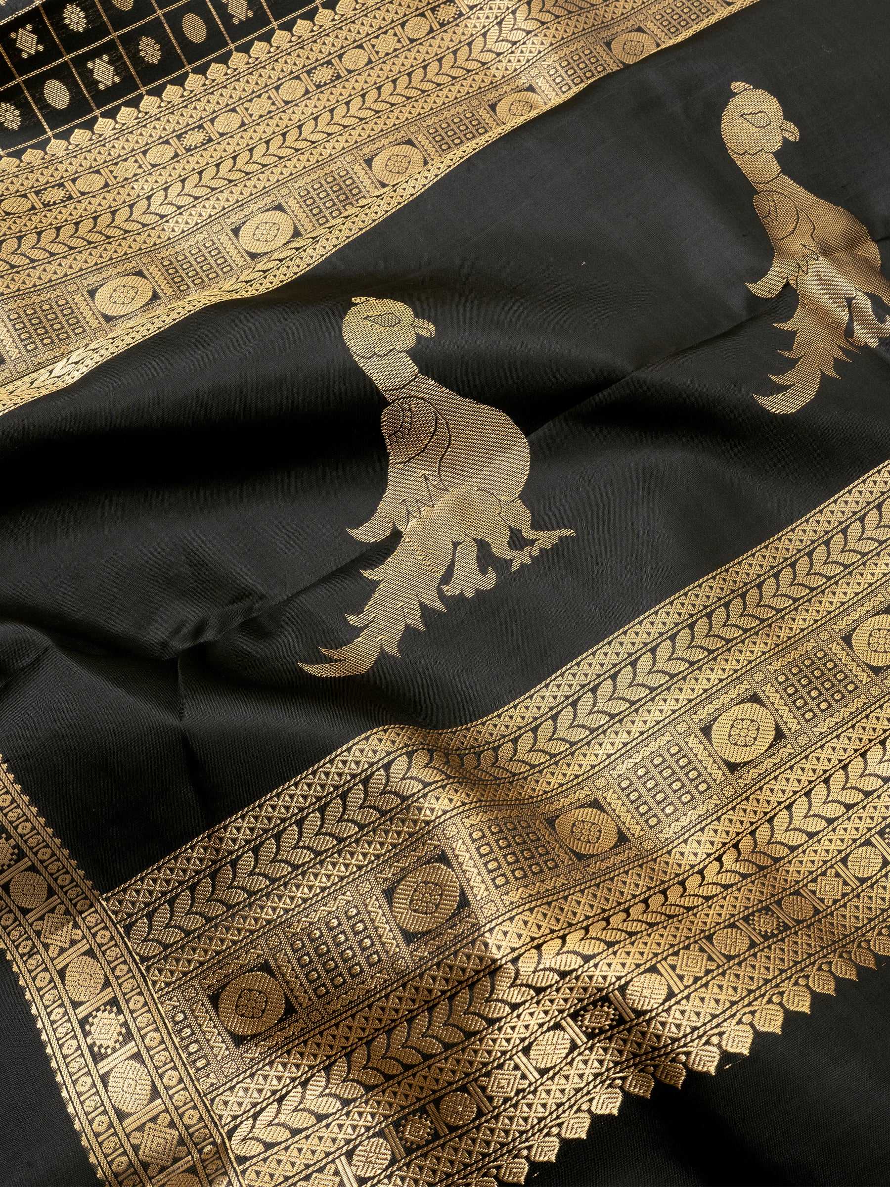 Black kattam butta - kili pallu/ special edition kanjipuram silk CLSA5153
