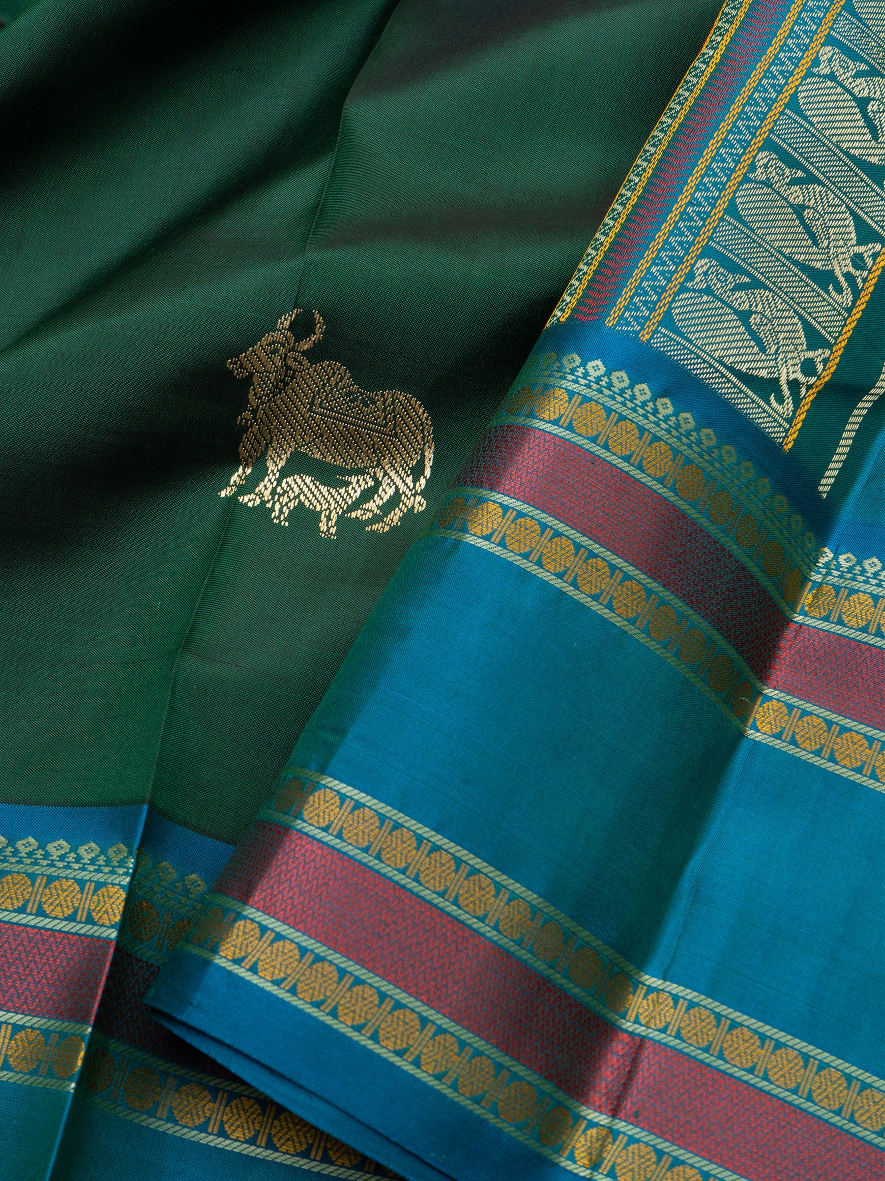 Green komatha butta/special edition kanjipuram silk CLSA2747