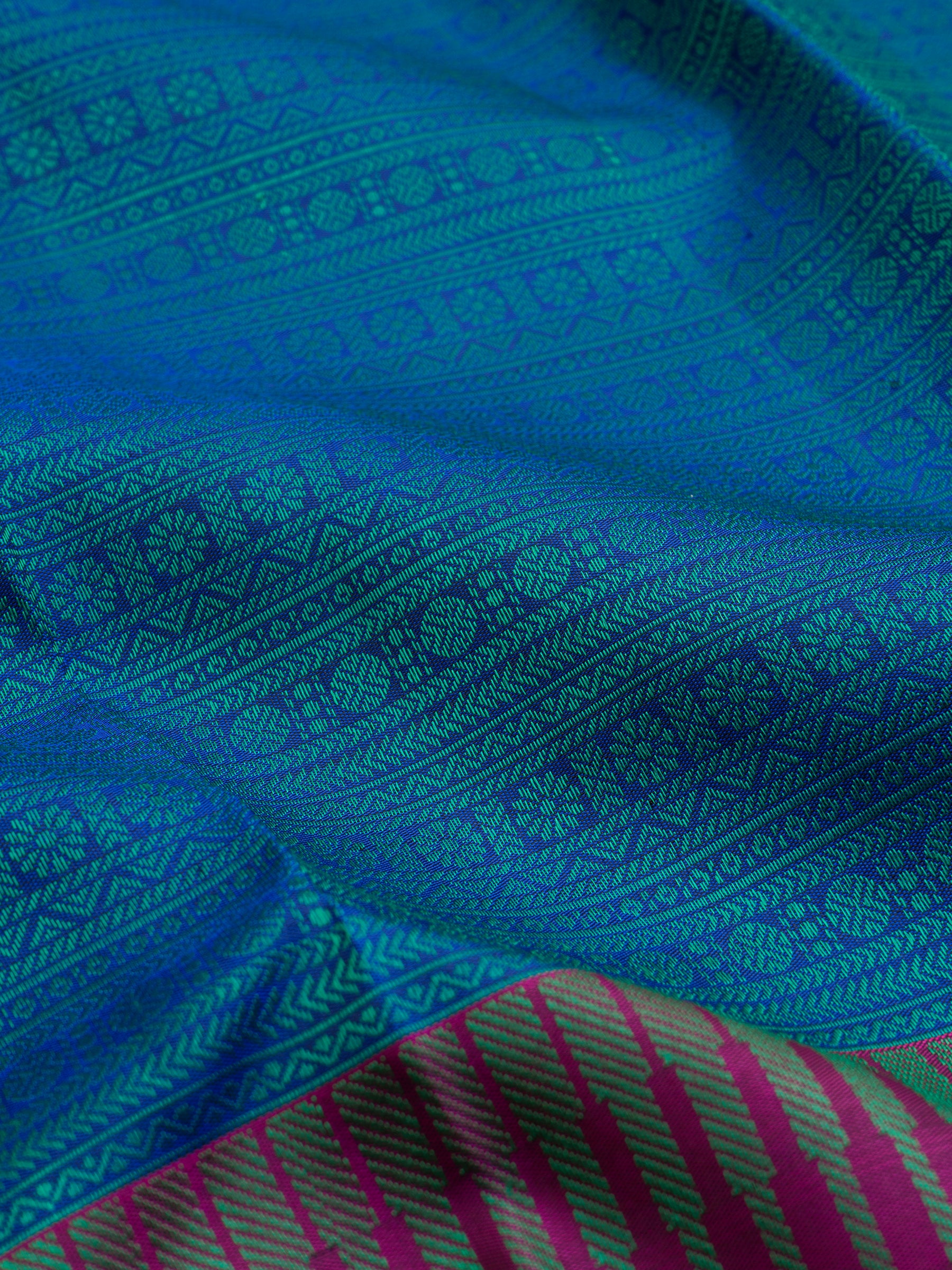 Veldhari Thread work Kanjipuram Silk Saree CLSA