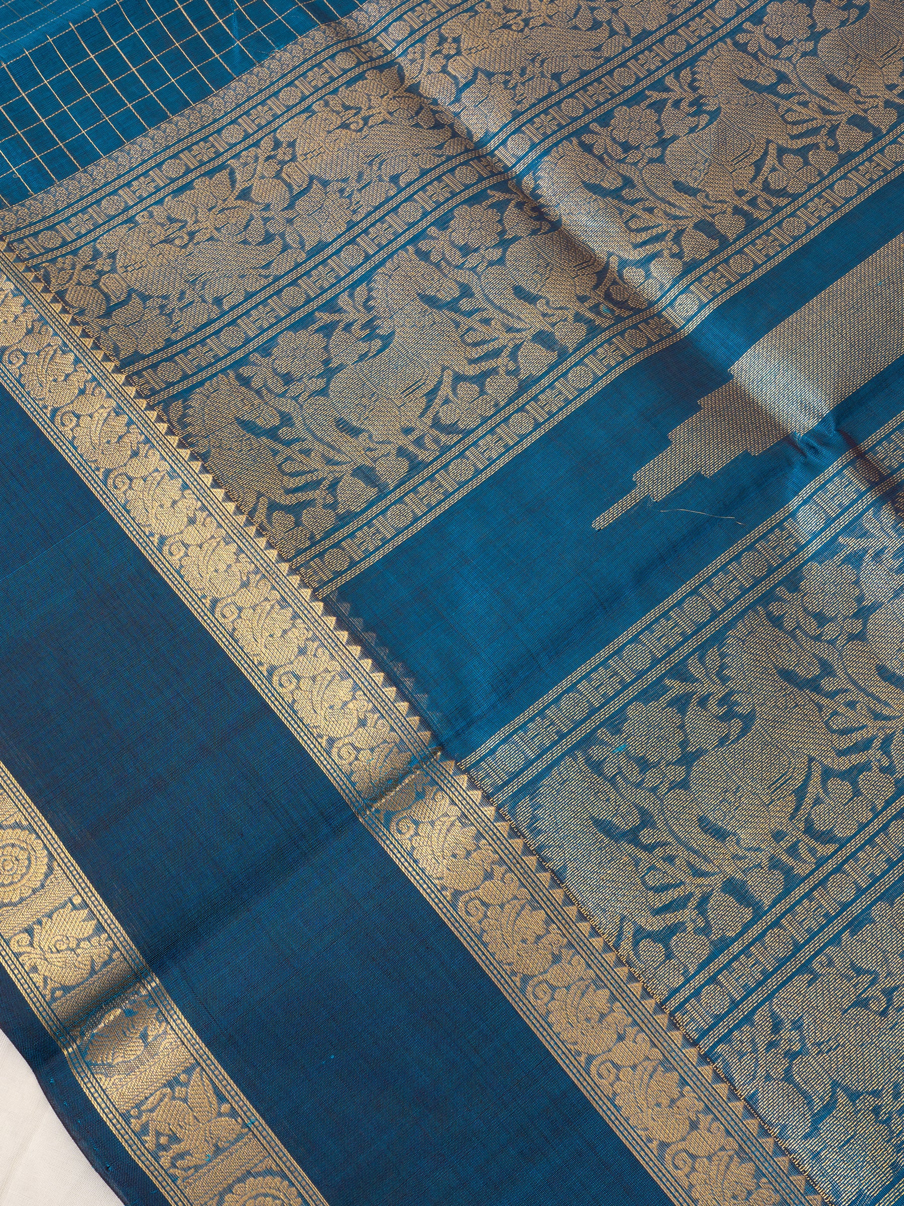 Rama green kattam / Silk Cotton Saree CLSA6615