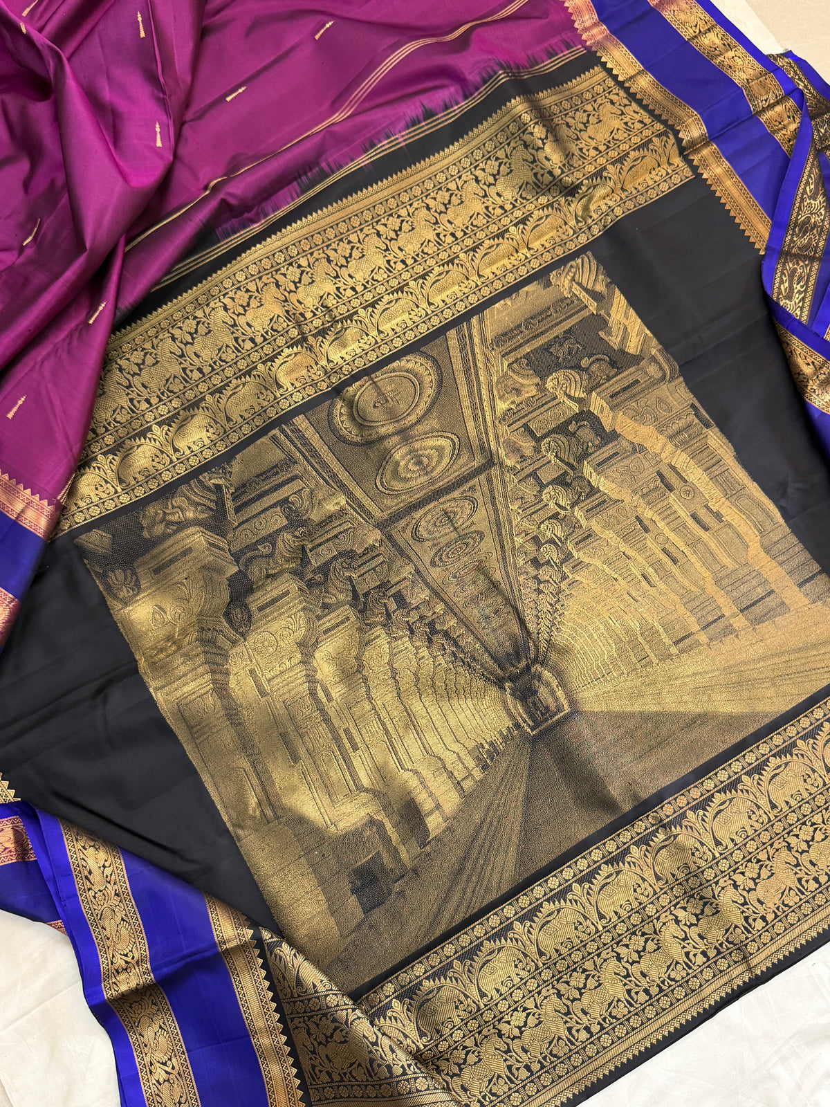 special edition- unique pallu and pure silk sarees clsa 12585