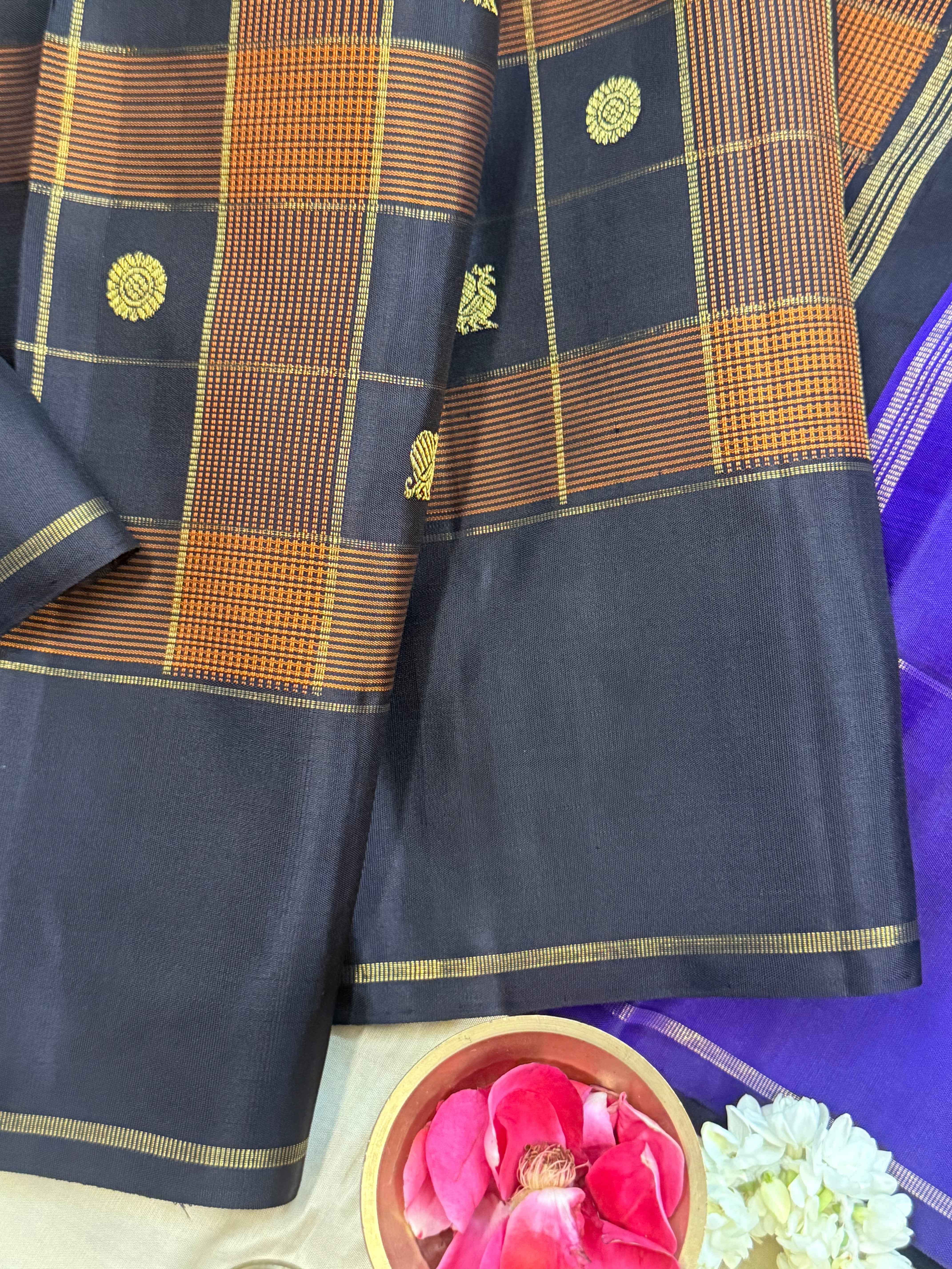 Chettinad kattam Butta / Kanjipuram silk